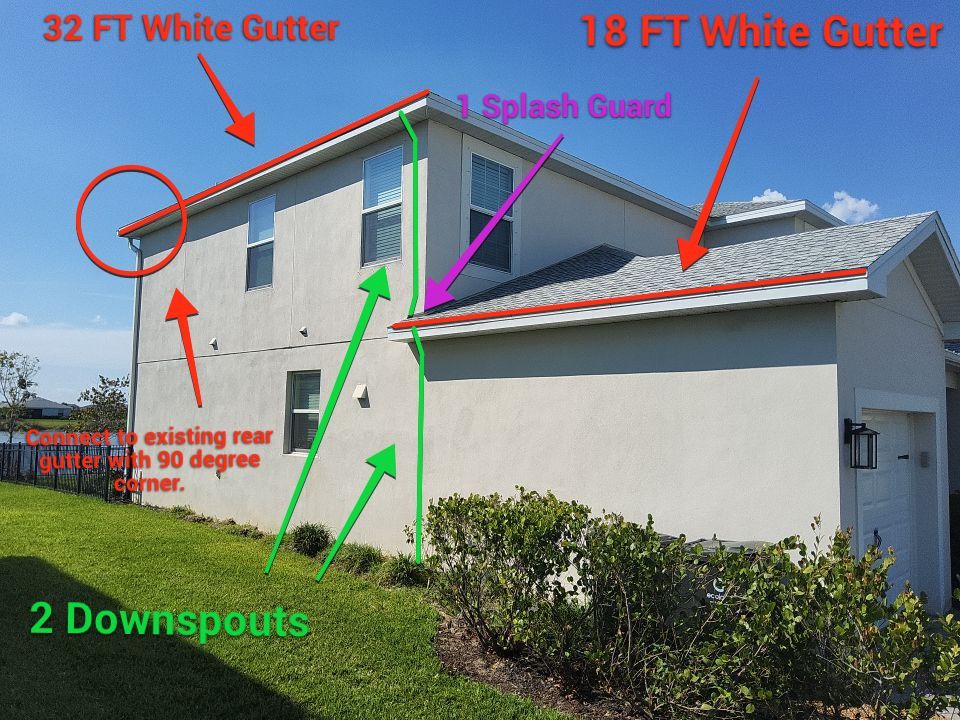 Downspout Installation for Oceanfront Homes in Punta Gorda FL by Gutter Professors