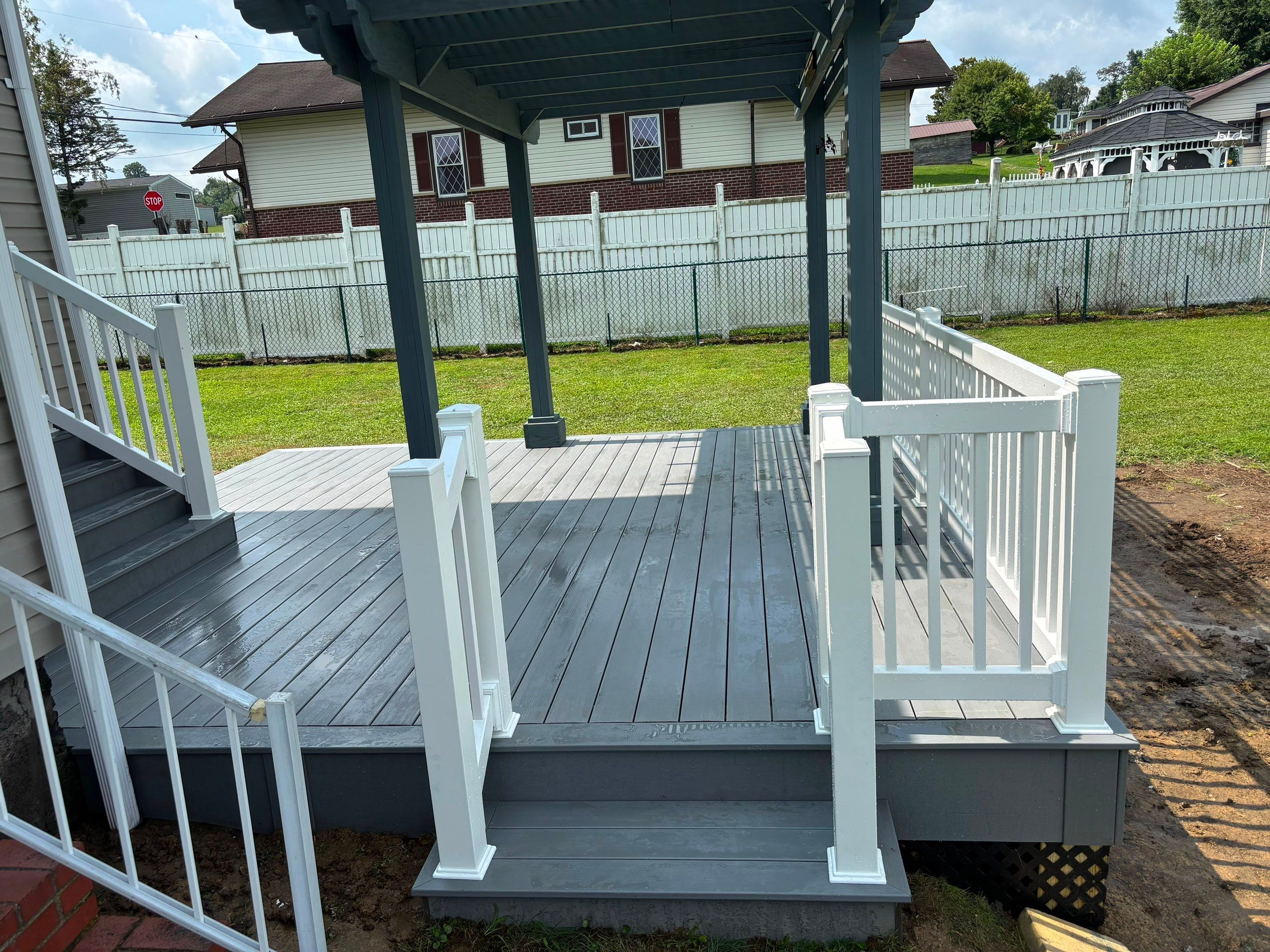 Custom Composite Deck in Hiller, PA by Cousins Roofing Siding & Decks