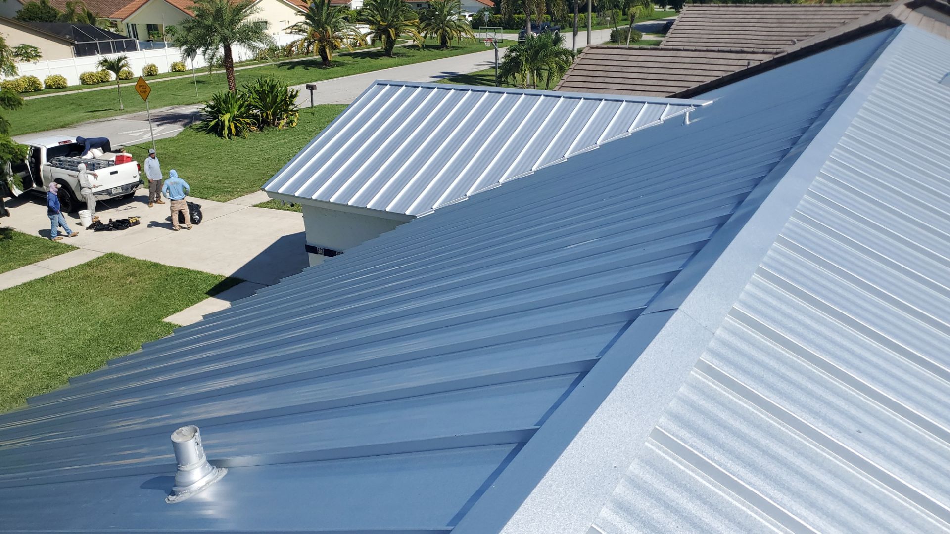 Residential Roofing Installation using Mil Finish-Unpainted by BLUES BROTHERS CONSTRUCTION CORP