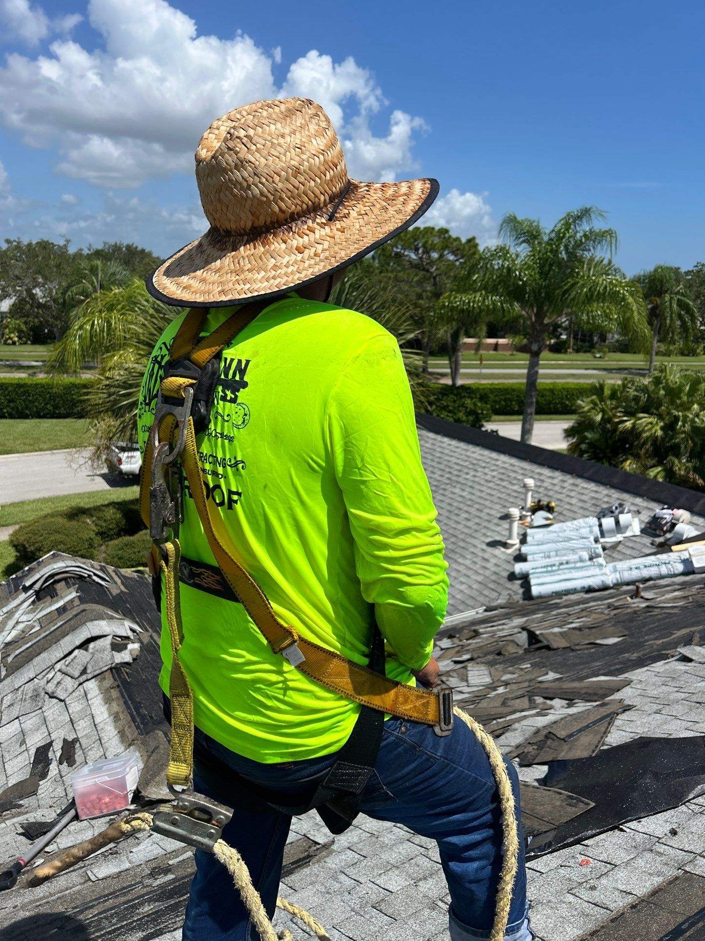Roof Replacement and Structural Header Reinforcement in Melbourne, Florida by Wiedmann Construction & Roofing