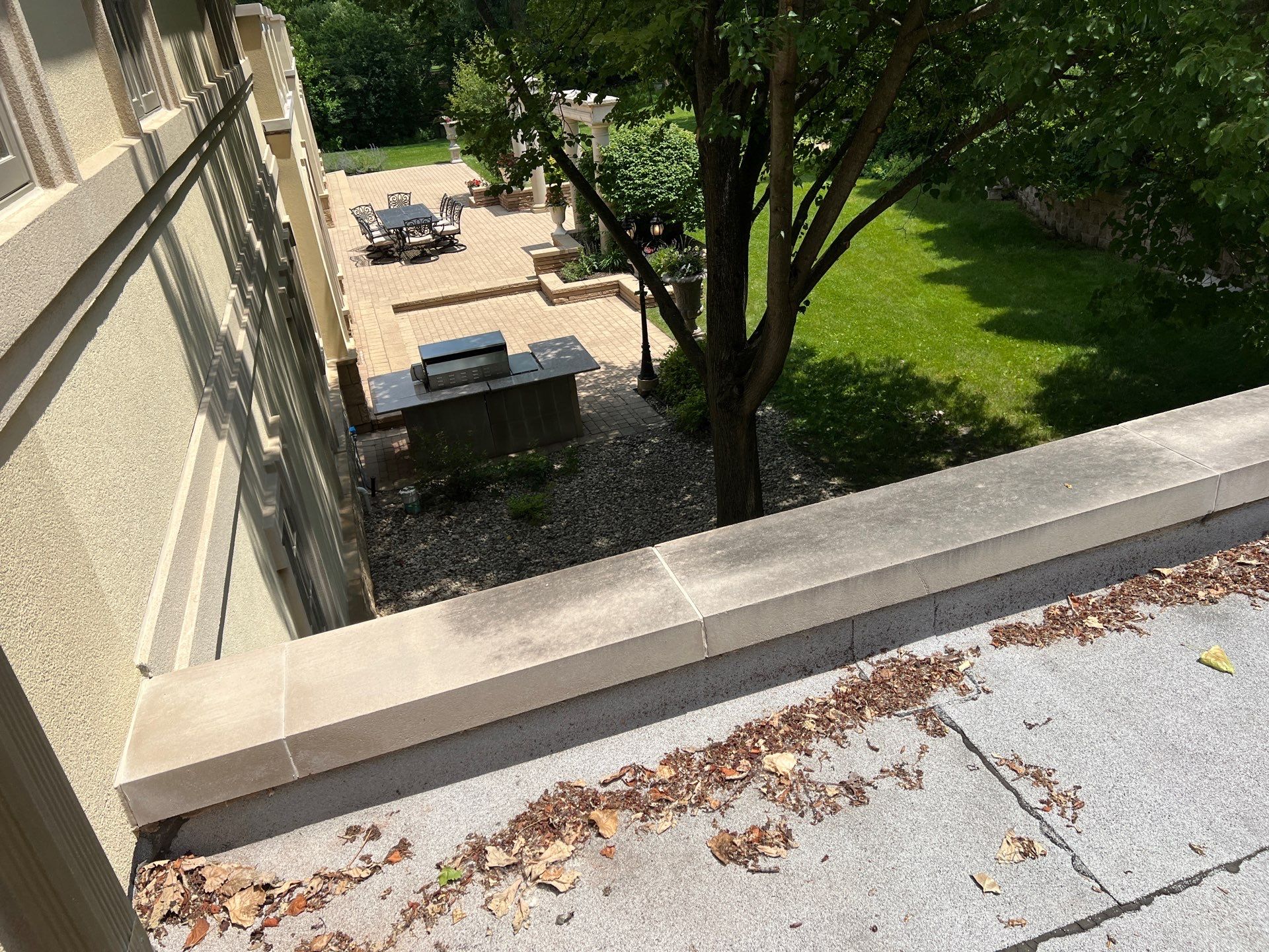 concrete cleaning using Algaecide, soft wash soap by Northern Power Washing LLC.