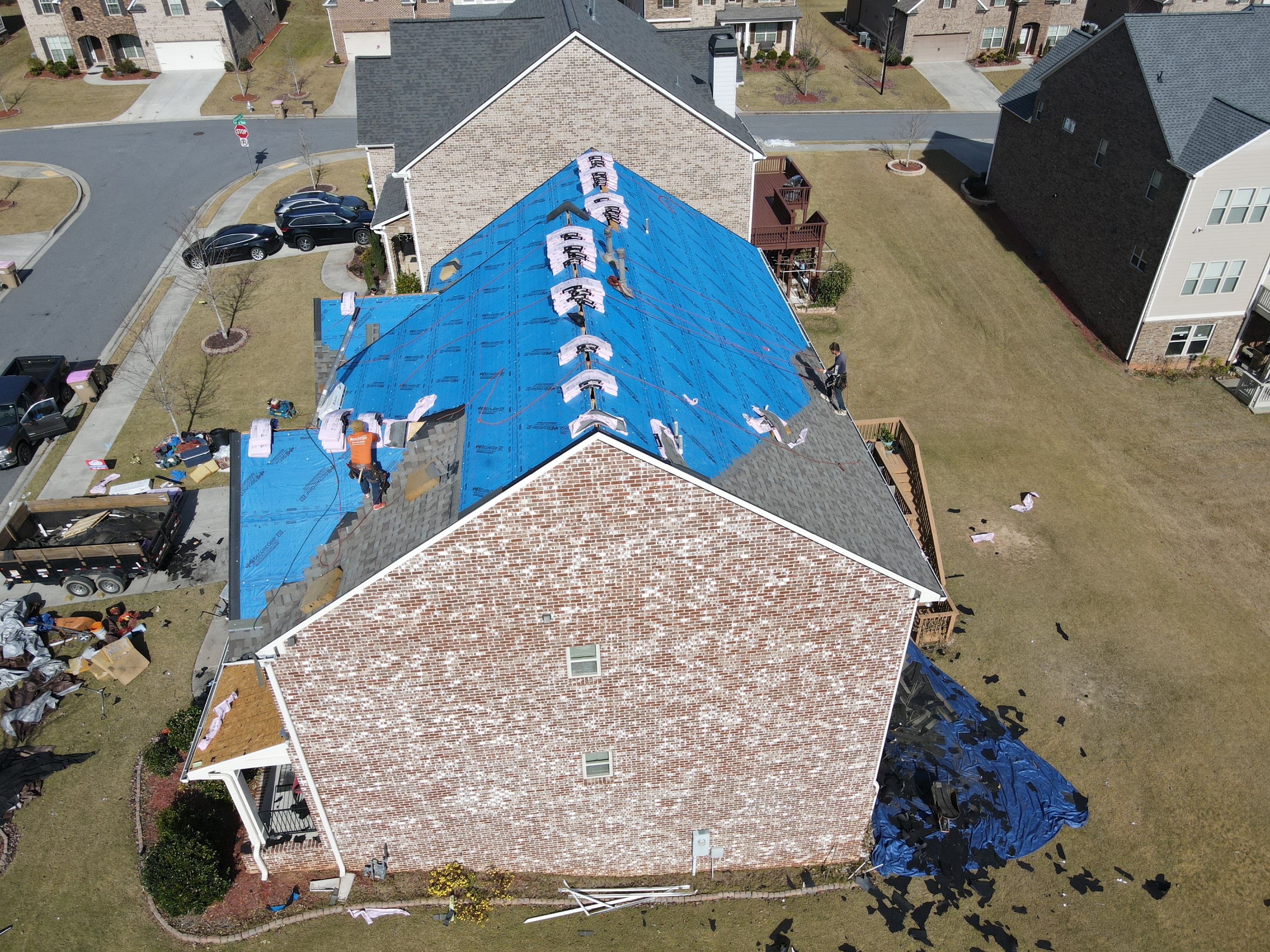 Residential Roofing Installation using Owens Corning by Inspector Roofing and Restoration