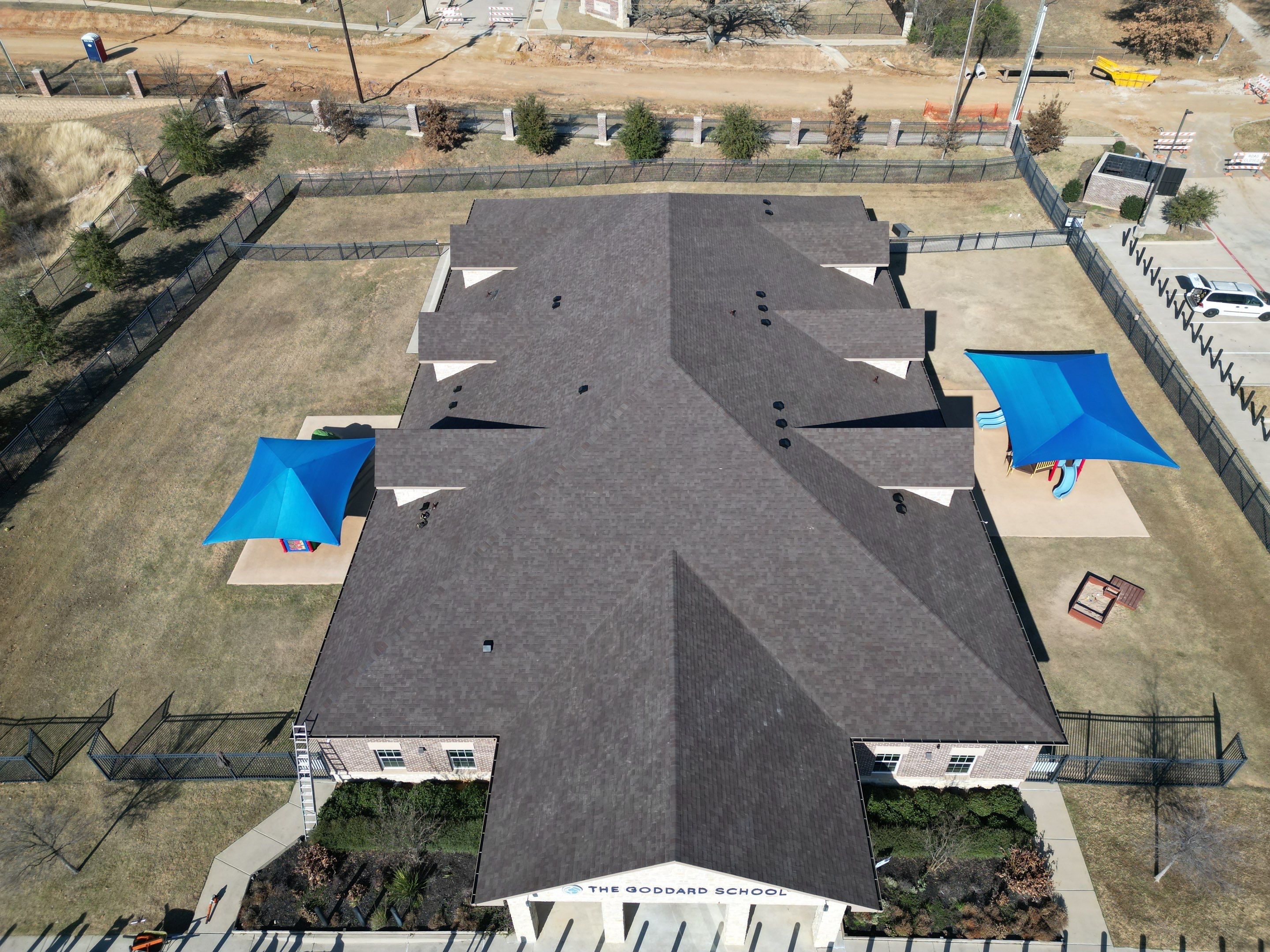 Goddard School Roof Replacement by First Out Roofing 