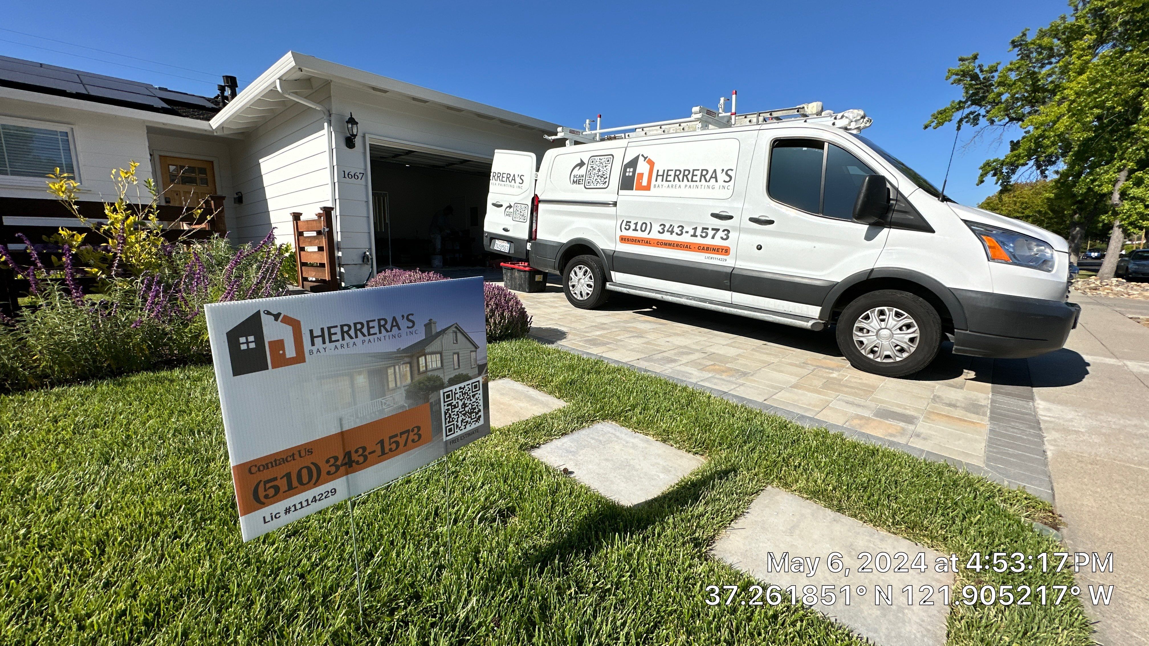cabinet painting San Jose  by Herrera’s Bay Area Painting inc.