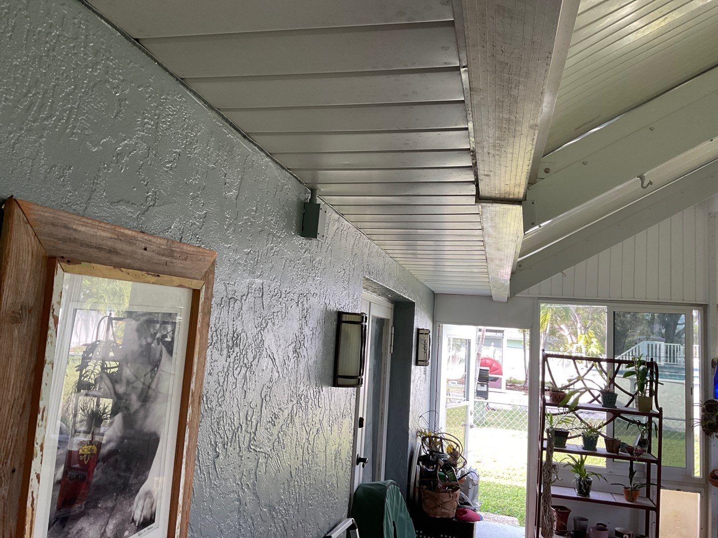 Soffit and Fascia Installation using White Vinyl Soffit in Cape Coral FL by Gutter Professors