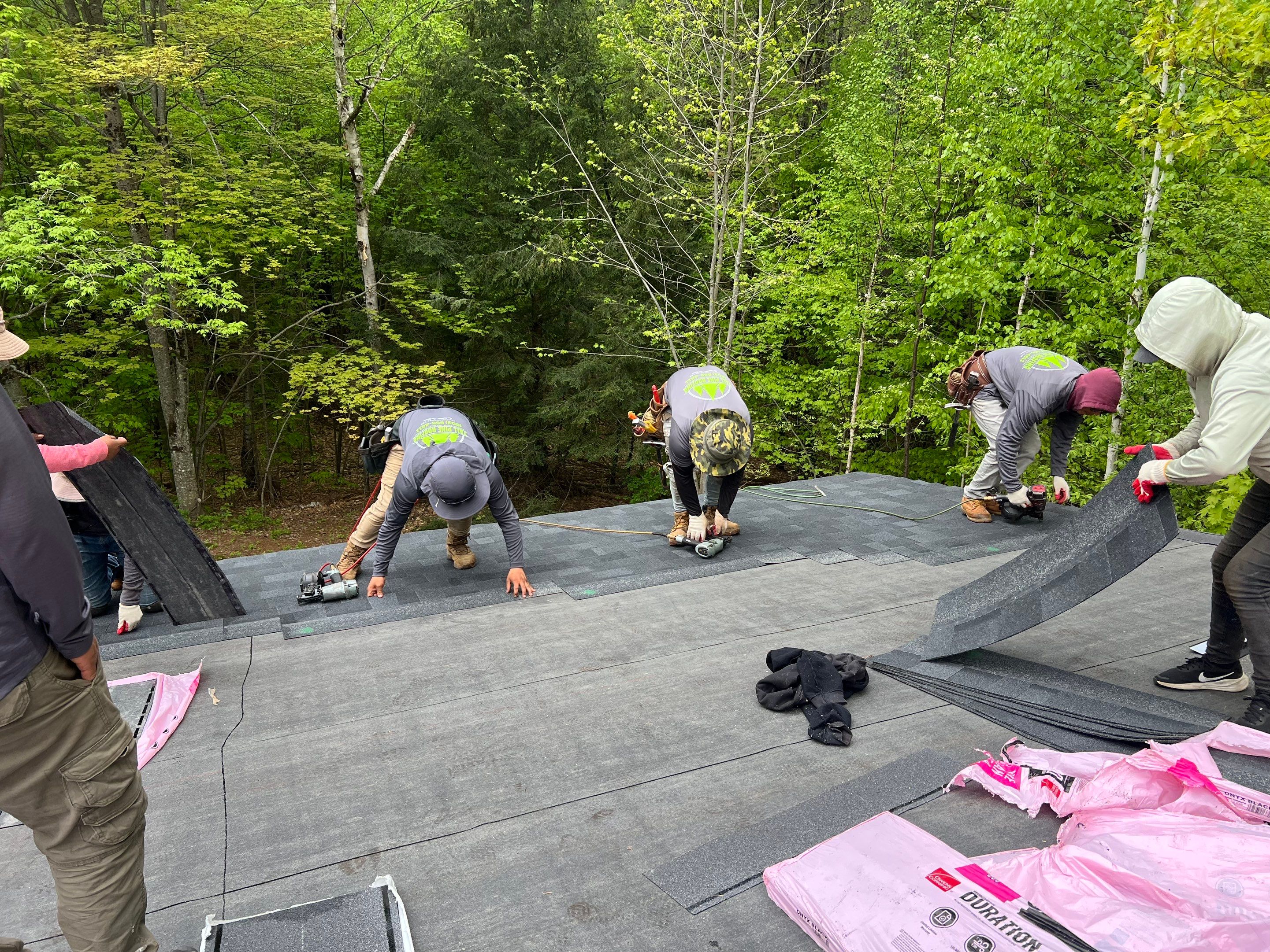 Warm Roof Install On a Deck Home by Tall pine roofing