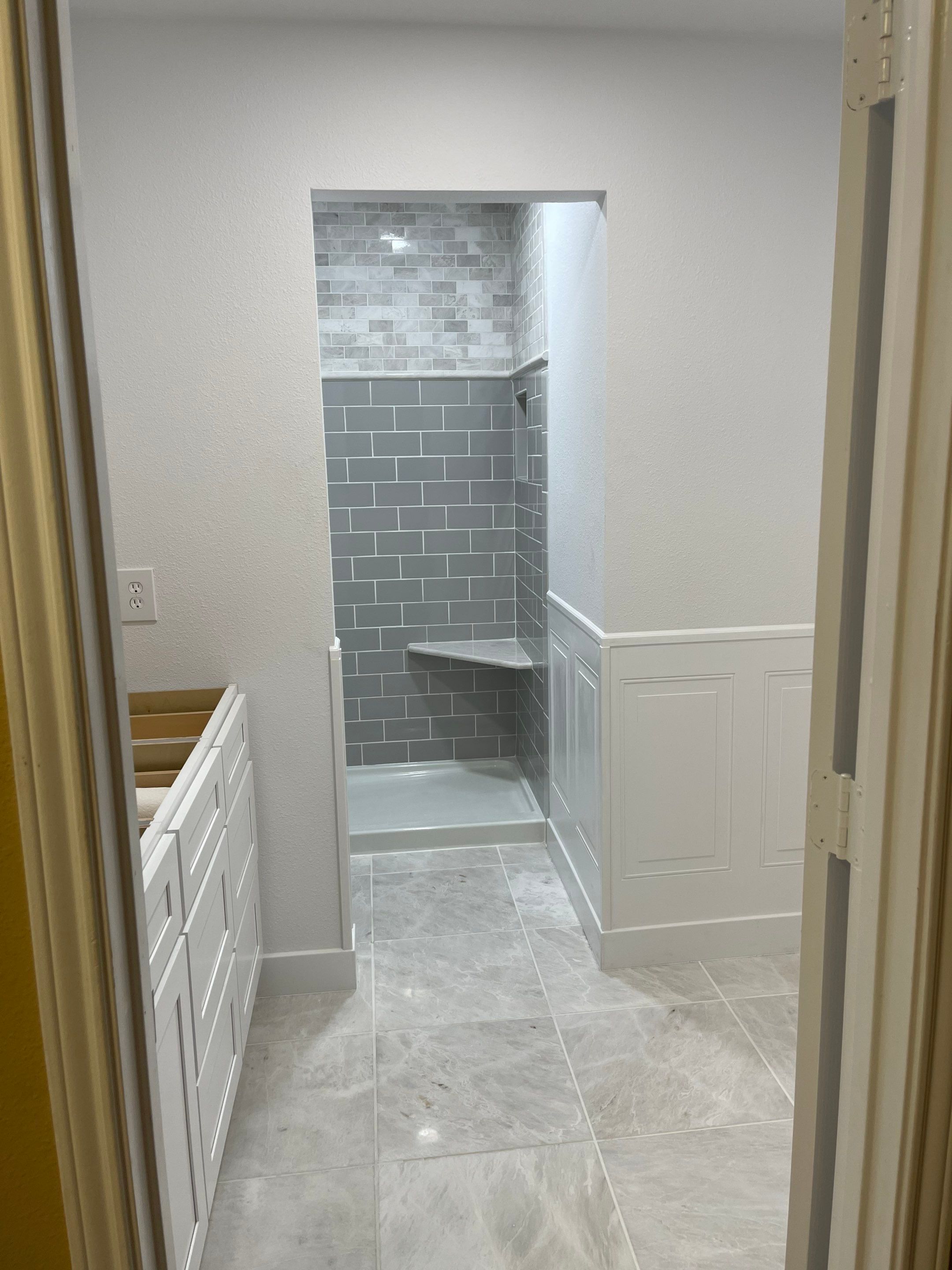 Full Bathroom Remodel by First United Roofing & Construction