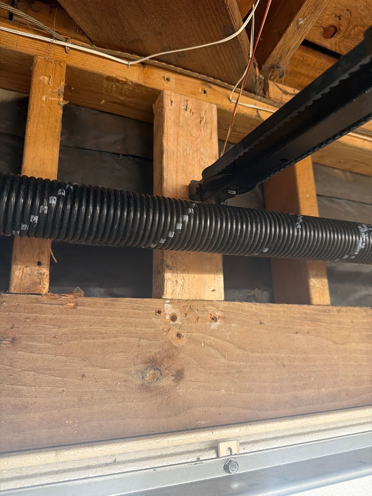 Single spring replacement and track reset and alignment in Danville, CA by Valiant Garage Door