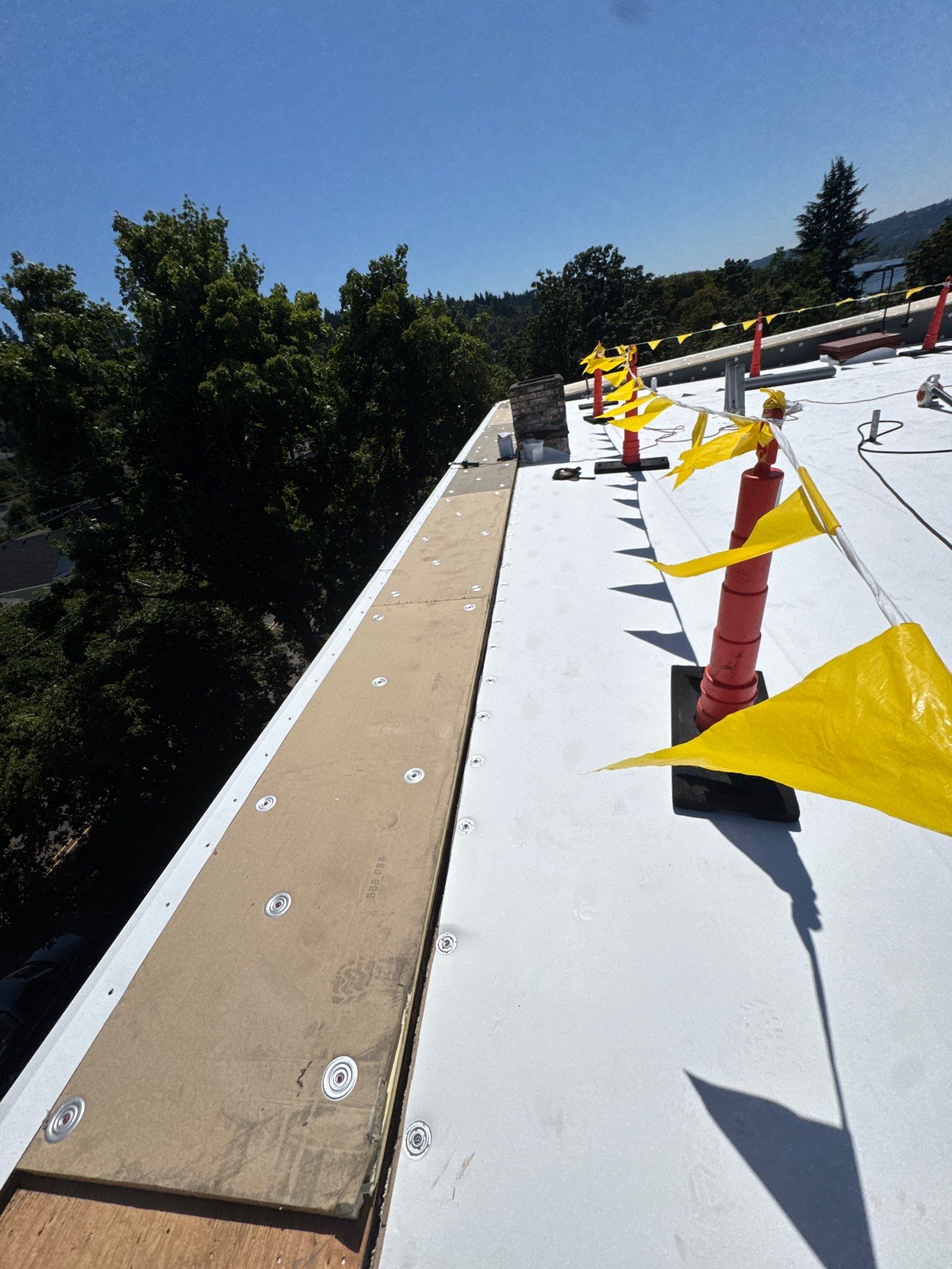 Commercial Roofing Installation using TPO by Vitan Construction LLC 