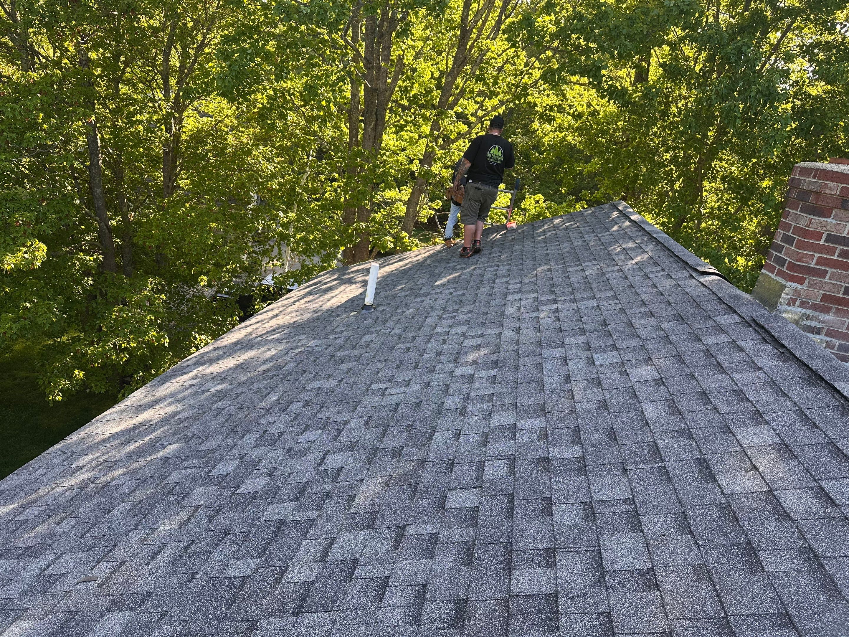 Complete Residential Roofing Installation and Chimney Reflash in Ogunquit by Tall pine roofing