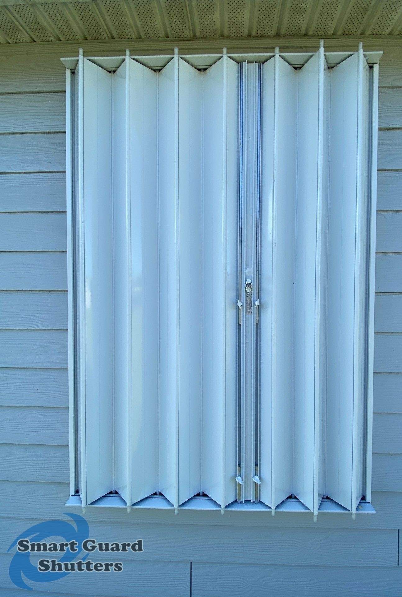 Hurricane Protection in White by Smart Guard Shutters