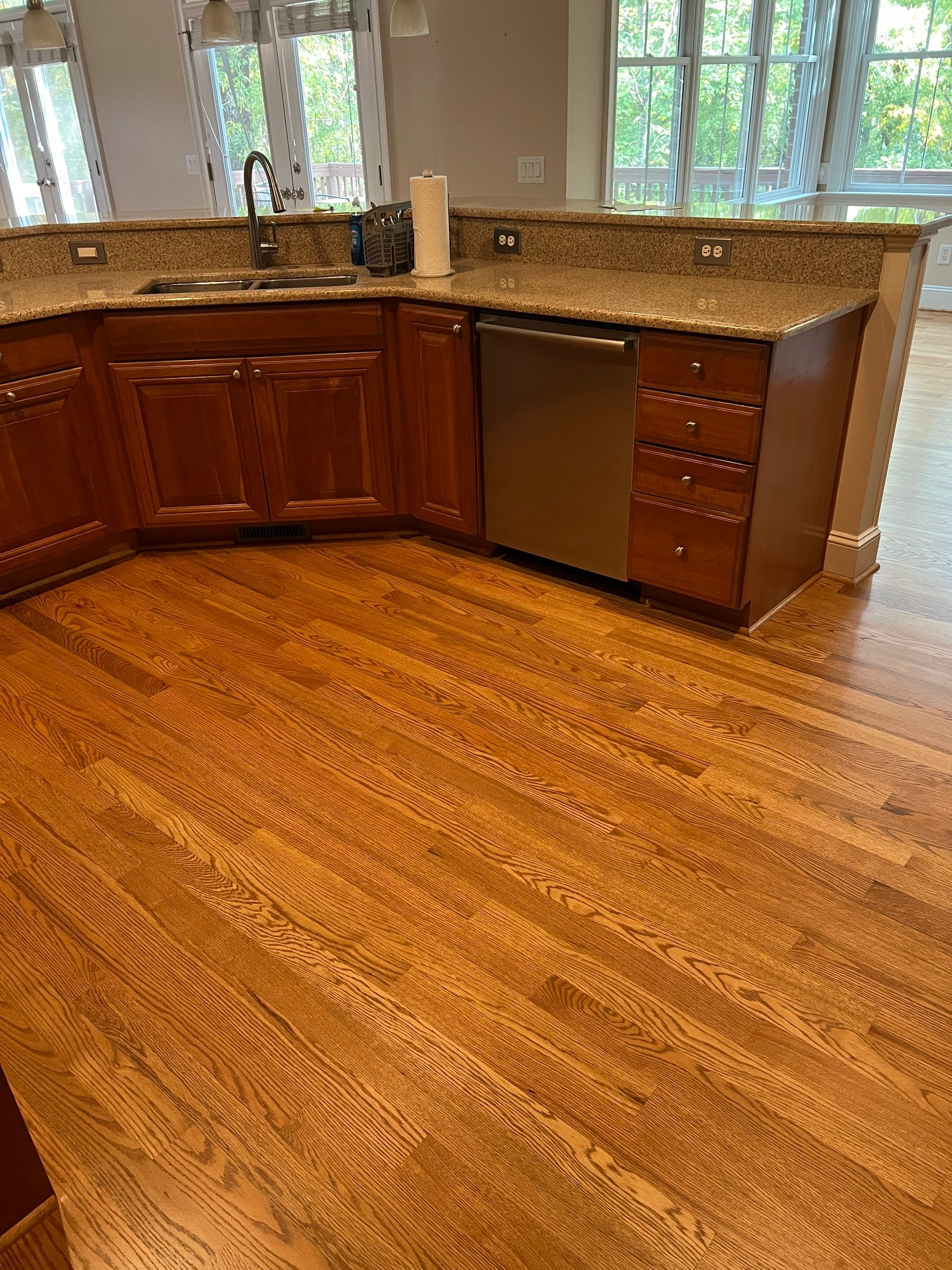 A beautiful refinishing project in The Oaks, Chapel Hill by Accent Custom Floors