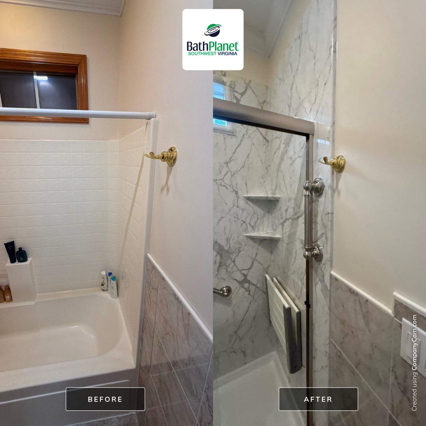 Tub to Shower by BathPlanet SW Virginia