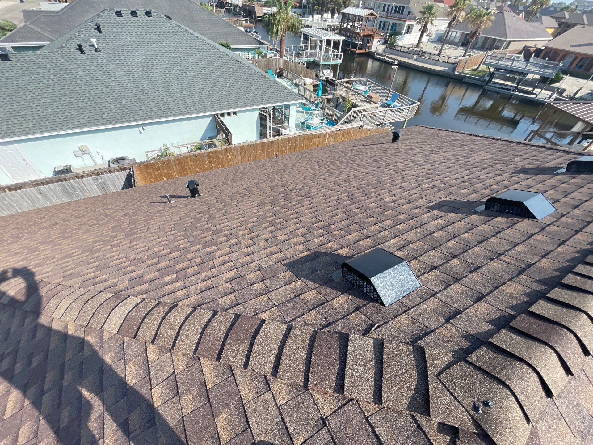 Residential Roofing Installation using GAF HDZ Barkwood by Lighthouse Roofing