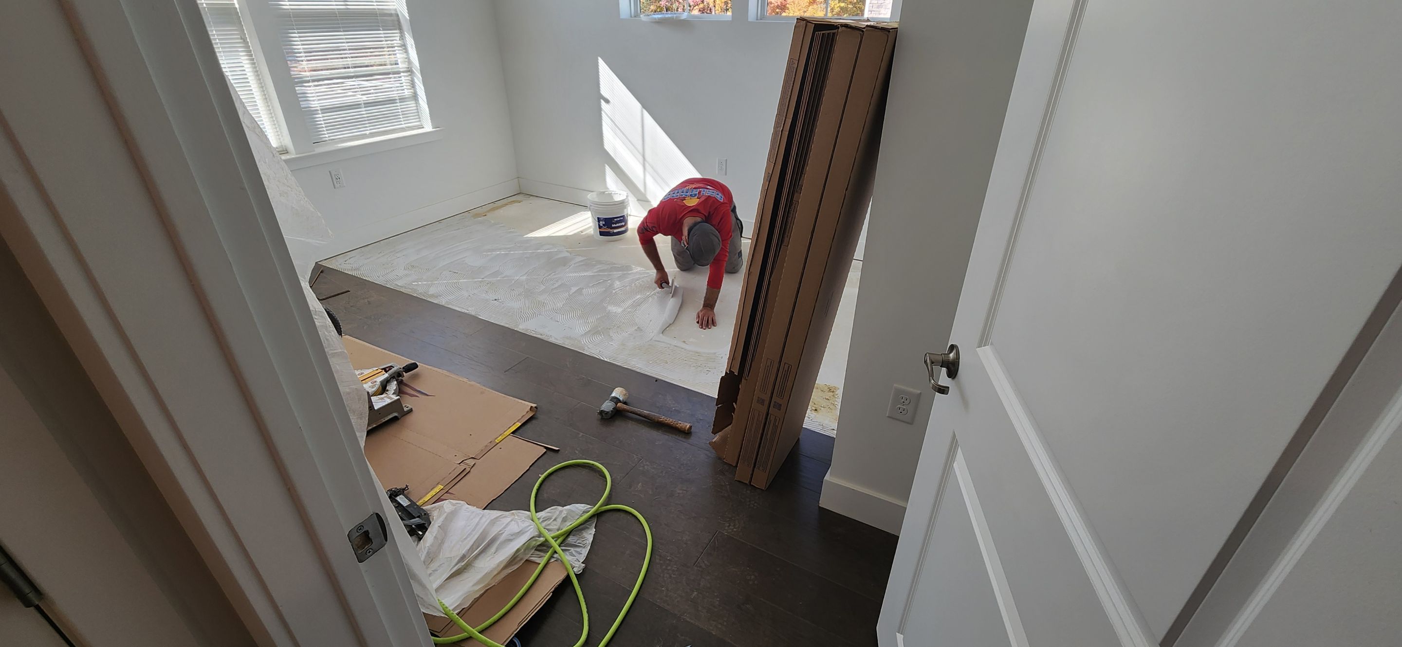 3/8 Engineered Full Glue Install  by Footprints Floors Morristown