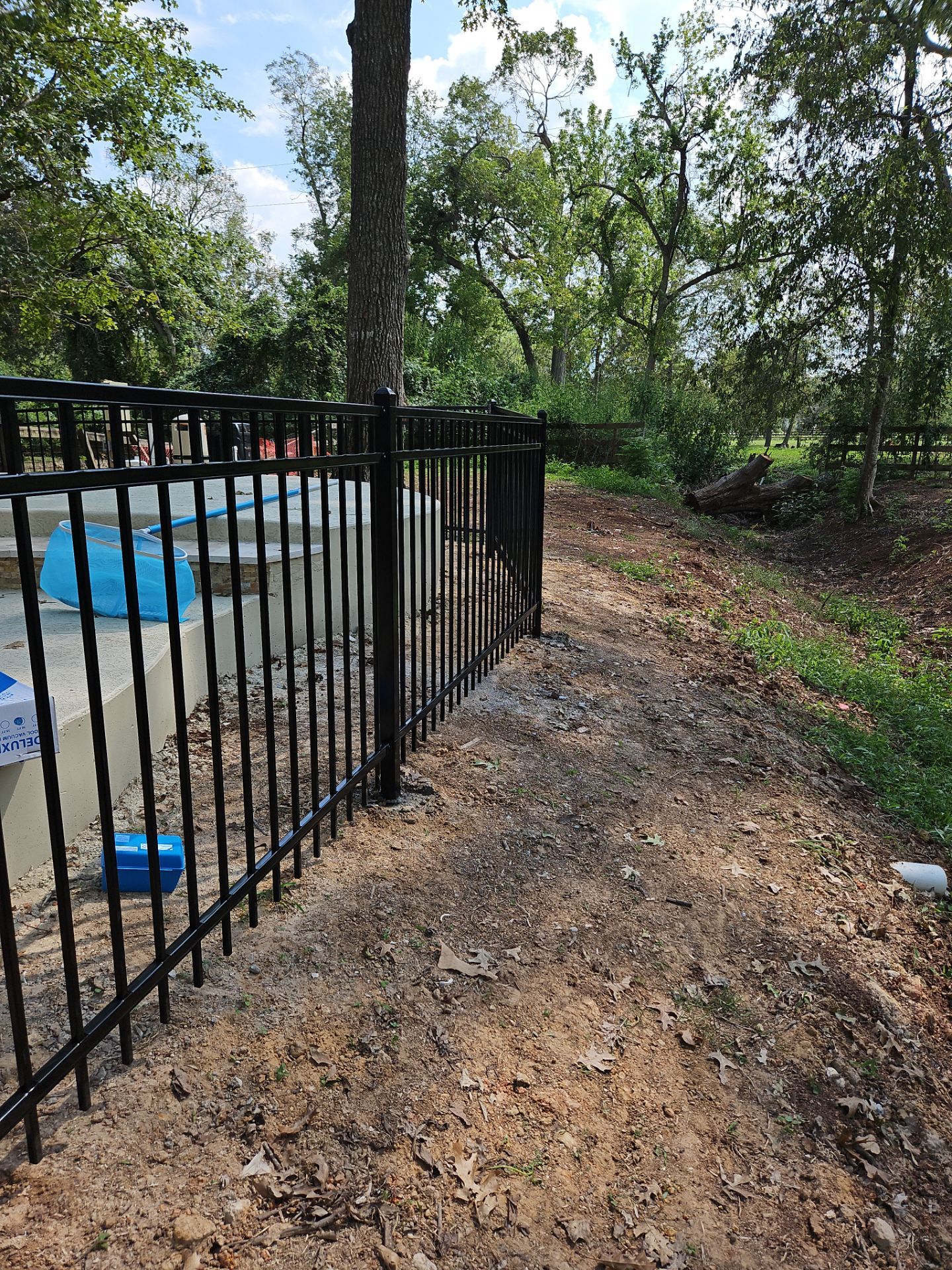 Ranch Style fence Plus Iron installation by Tim's Fences