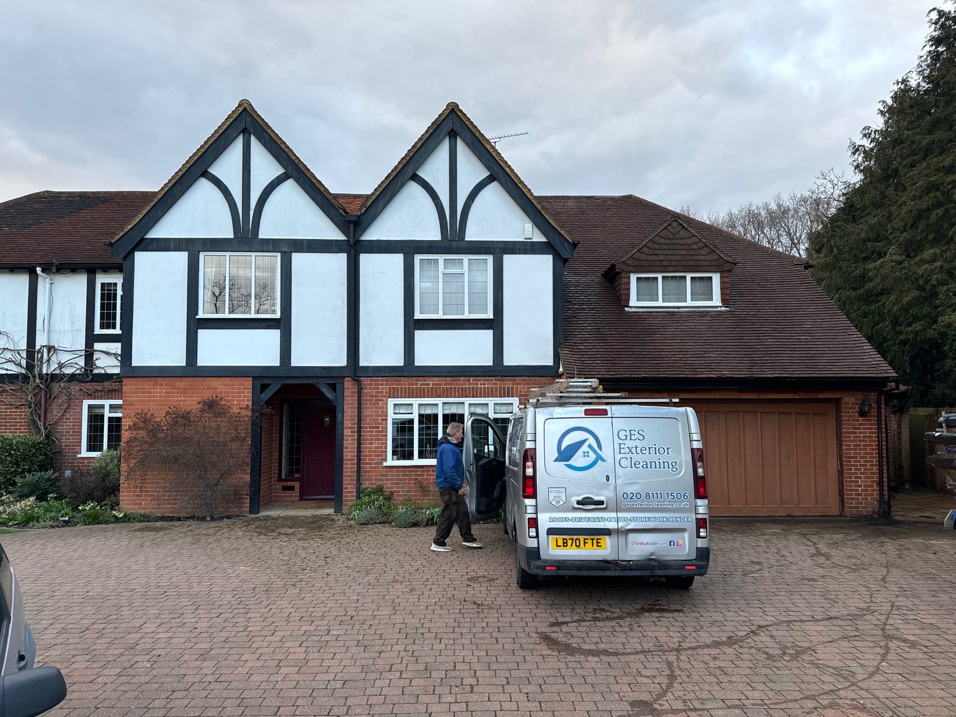 Exterior Clean - Roof - Patio - Driveway using Mosmatic FSC and Biocide by Ges Exterior Cleaning ltd