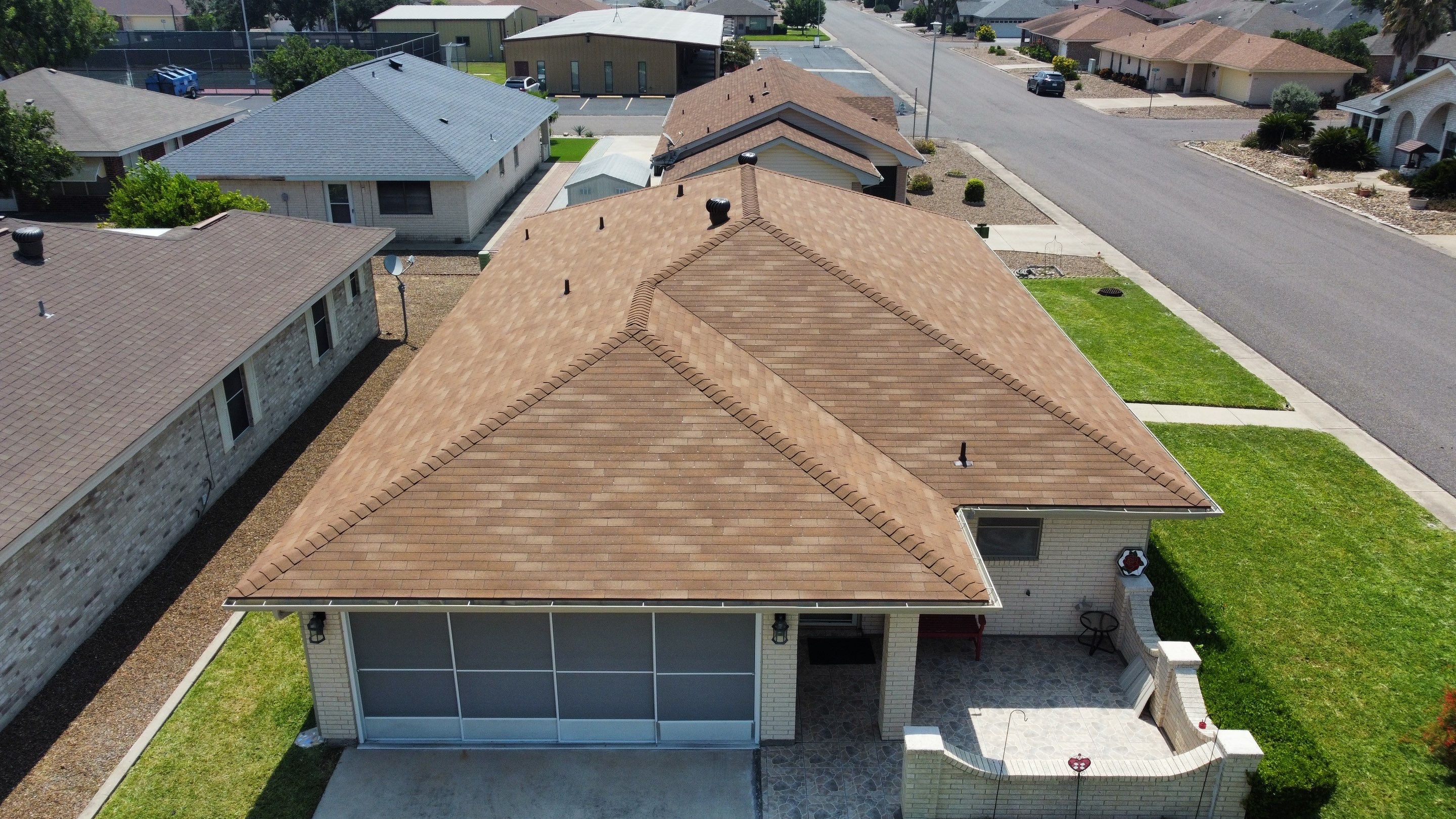 3 Tab Shingle Roof using Owens Corning Supreme by Bison Roofing