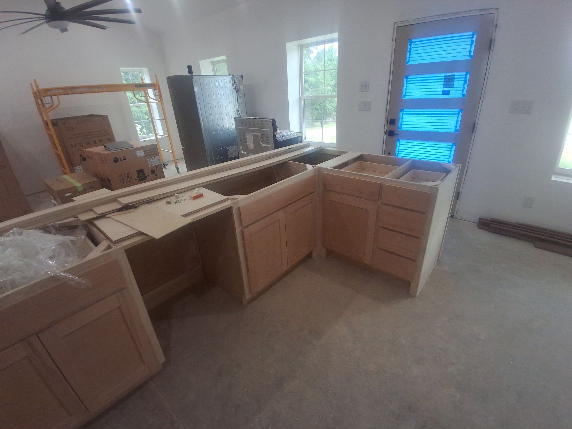 Sage Green Cabinet Transformation in Brownsboro, TX! by Quality Coats Painting