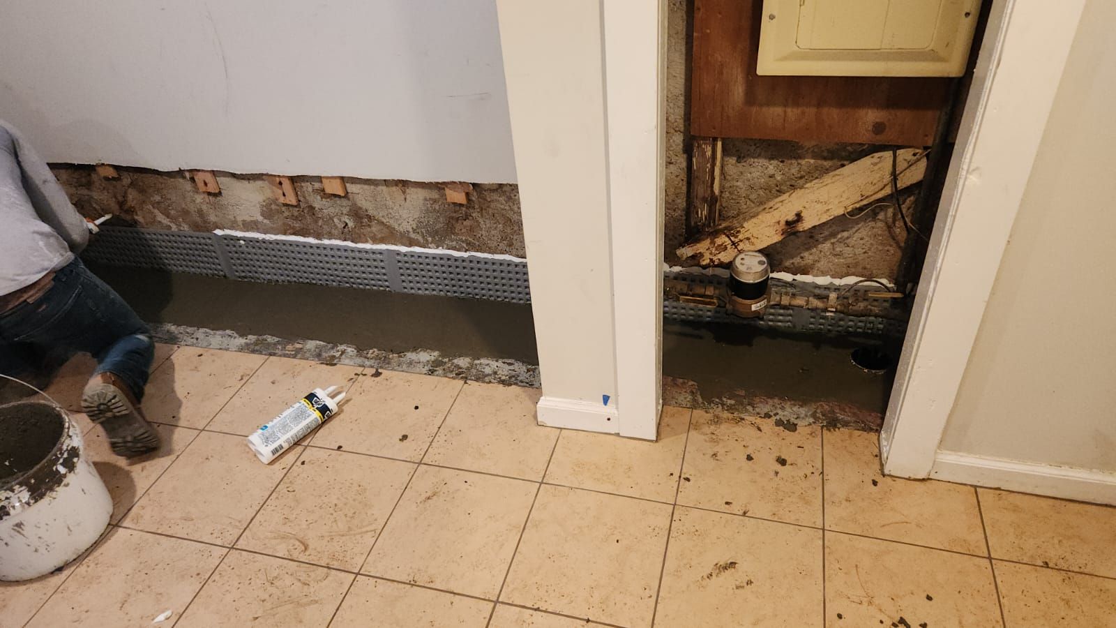 Interior French Drain Newton NJ by Pure Service Pro, LLC 