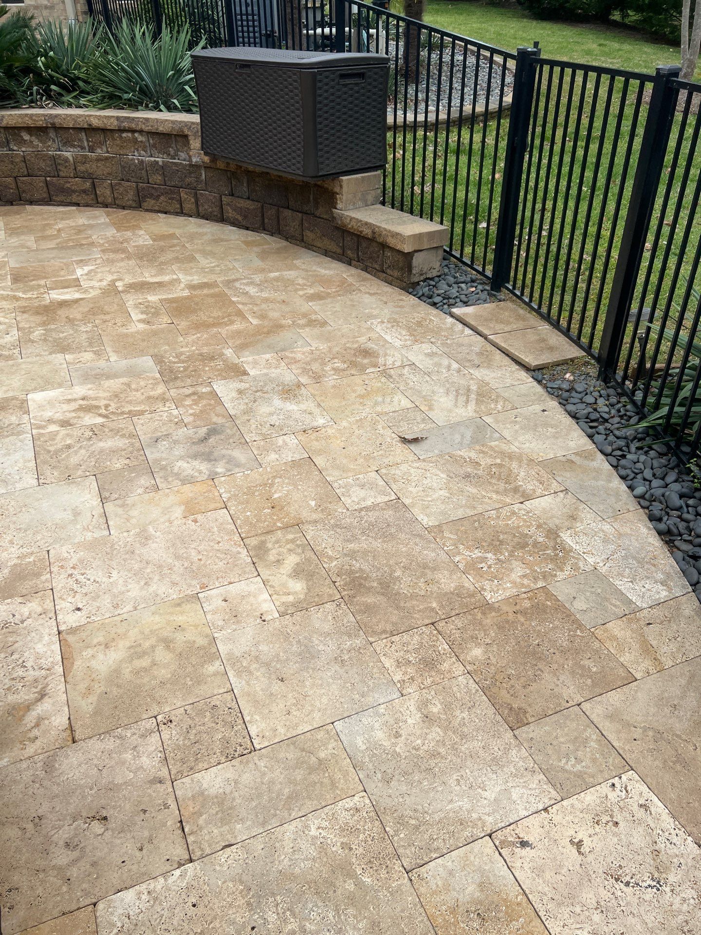 travertine  using Concrete Sealant by DuraSeal