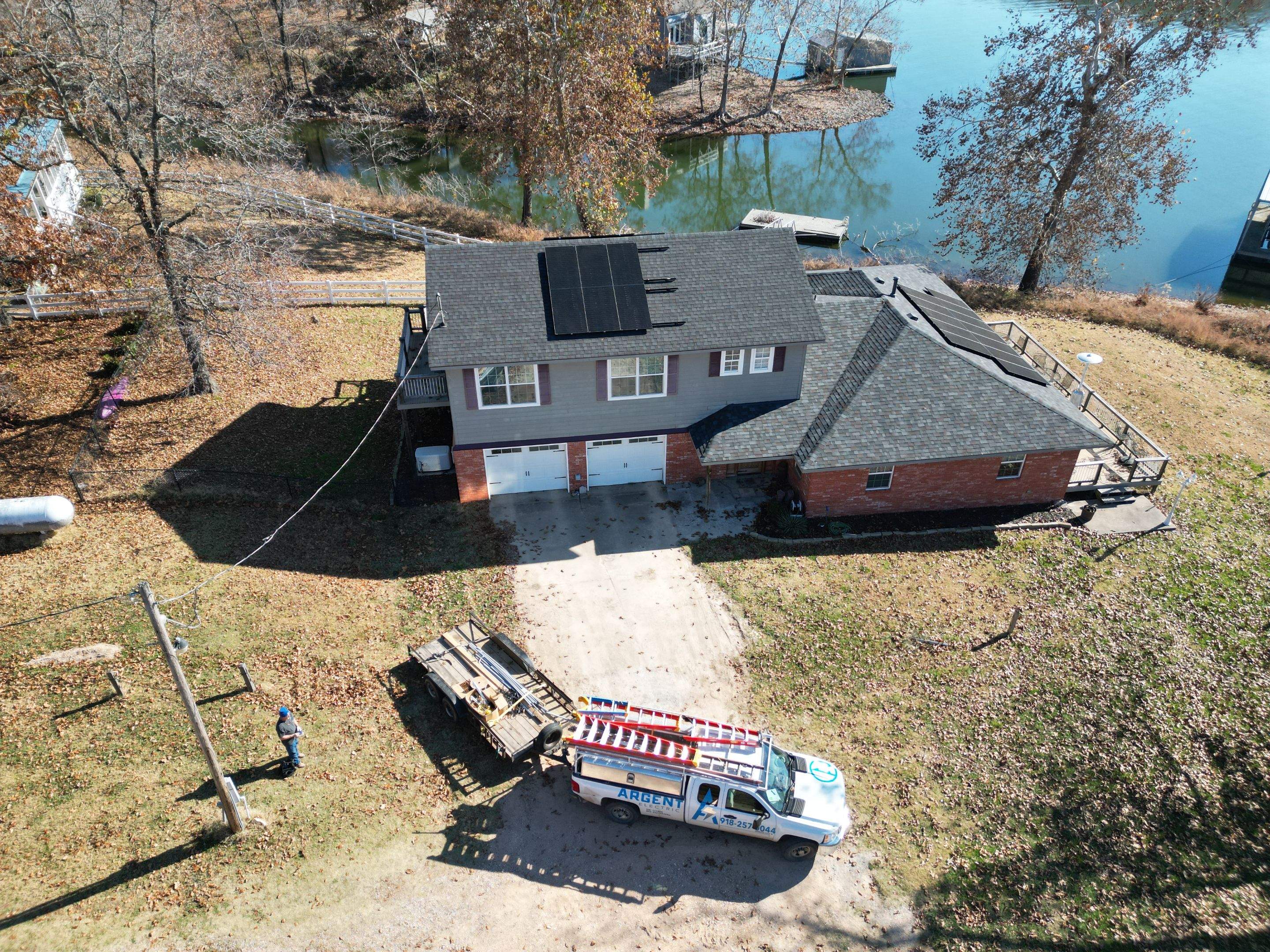 9.6KW Roof Mount Solar System by Argent Electric LLC