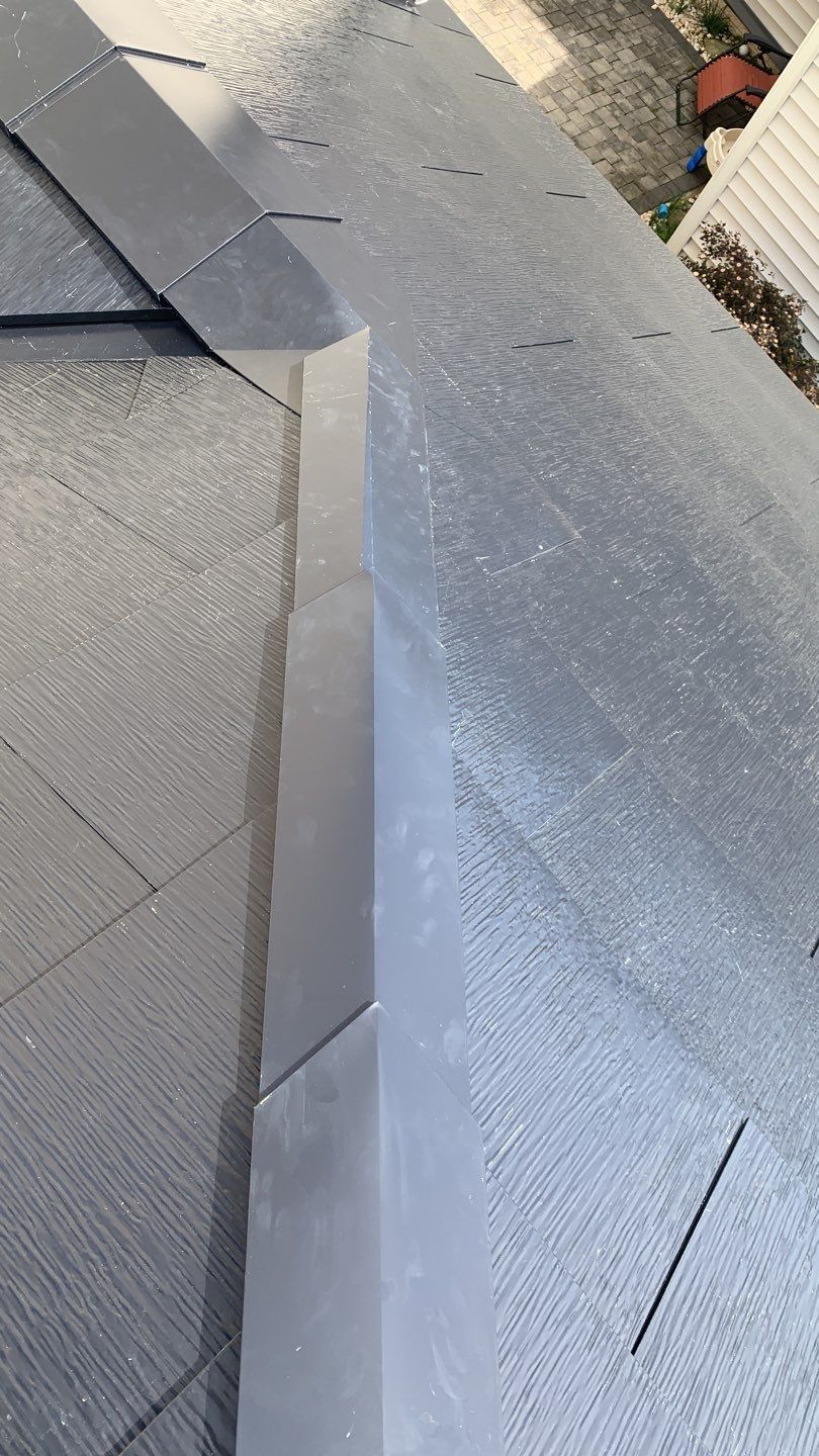 Tesla Solar Roof using Tesla Solar Roof V3 tiles by American Home Contractors