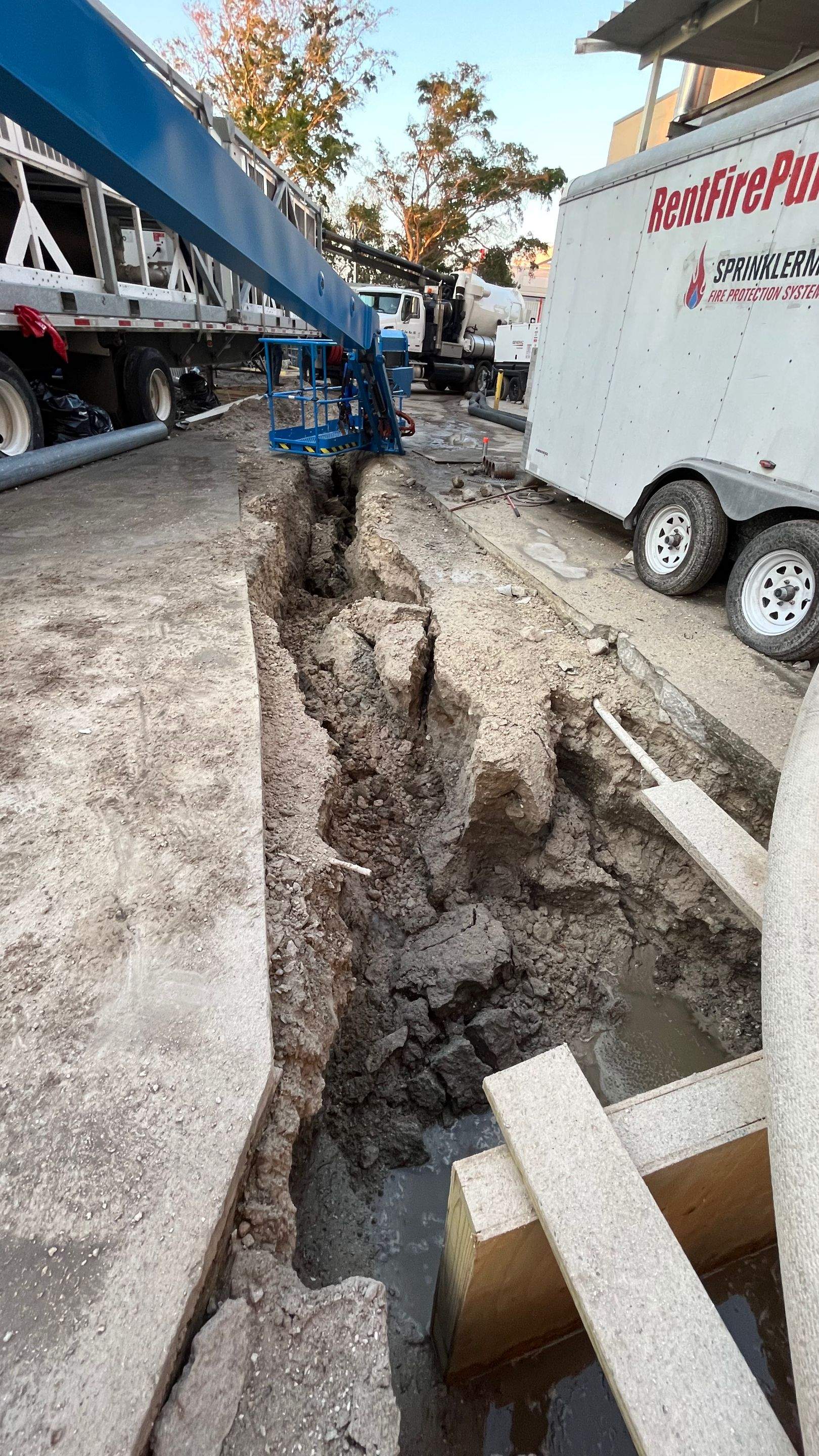 Ritz-Carlton NW Service Area Daylighting by Don Mar, Inc. Storm Water Solutions