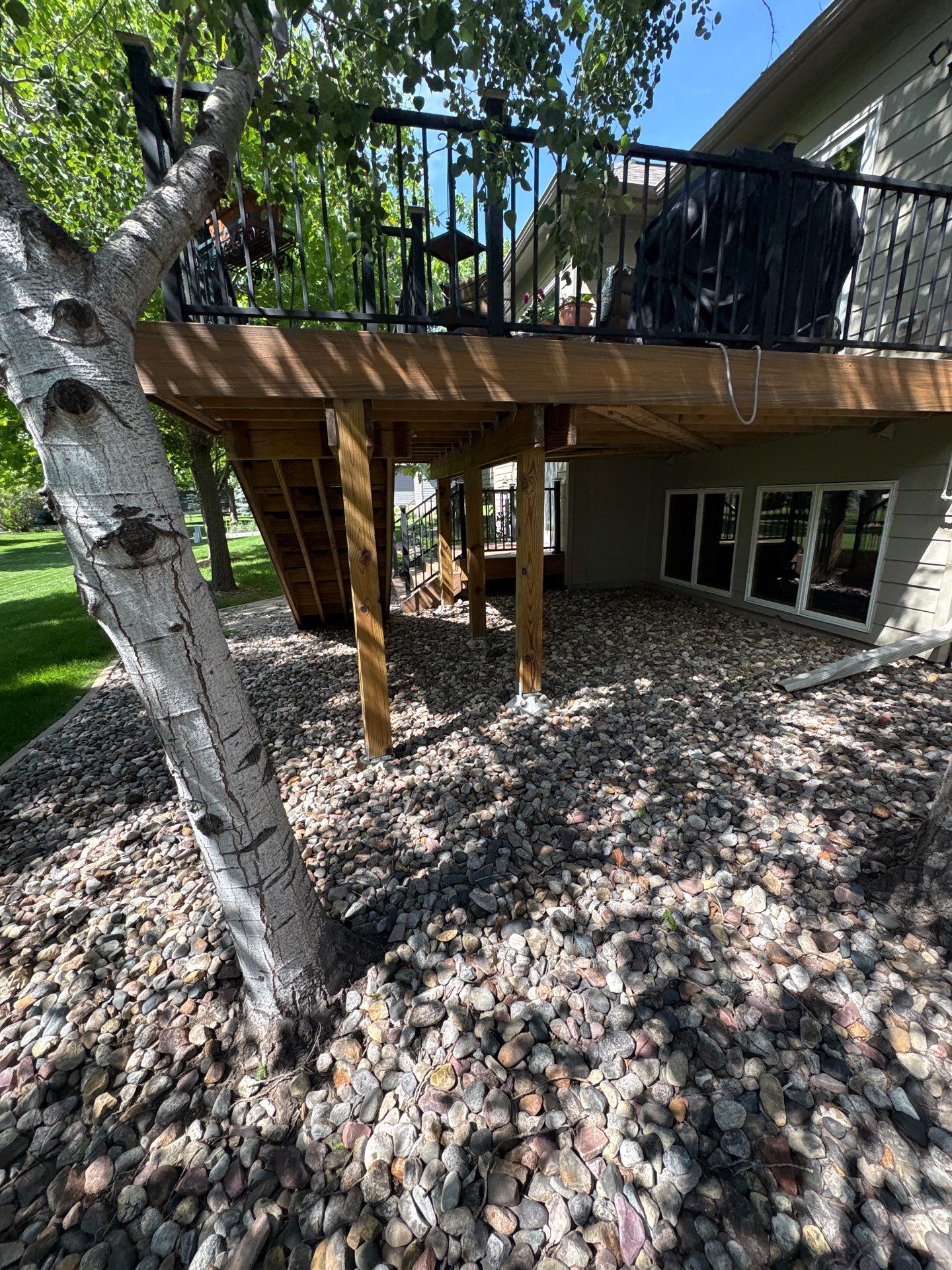 Sioux Falls Concrete Driveway Replacement and Custom Front Walkway by Select Painting, Coatings & Garage Cabinets