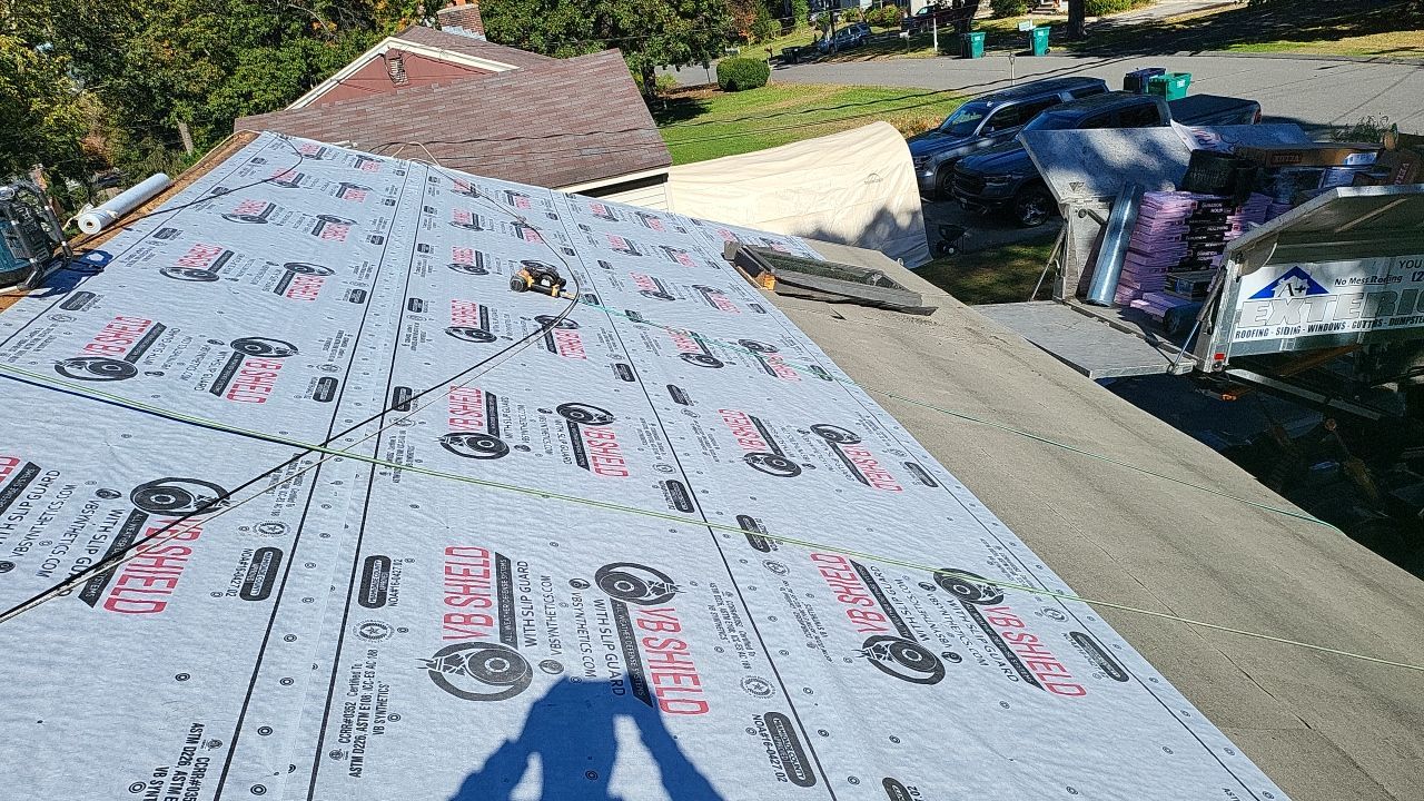 Residential Roofing Installation using Owens Corning TruDefinition Duration Onyx Black by A Plus Exterior