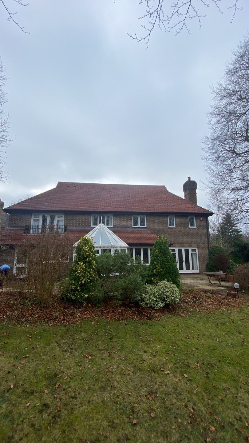 Roof Clean using Honda 15lpm Low Pressure Washing Machine by Ges Exterior Cleaning ltd