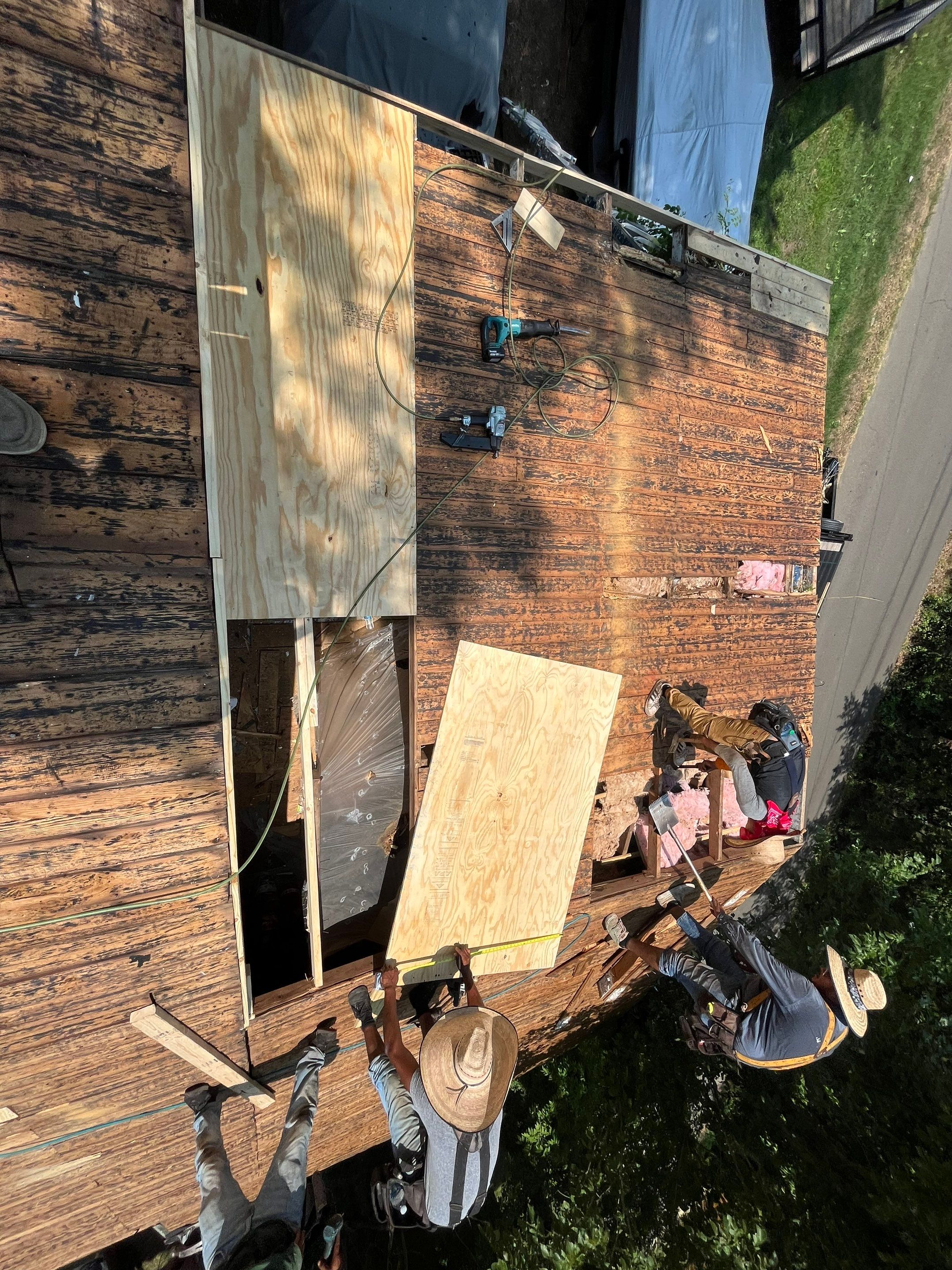 Residential Roofing Installation using 29 Gauge Galvalume Metal by Hostetler Roofing