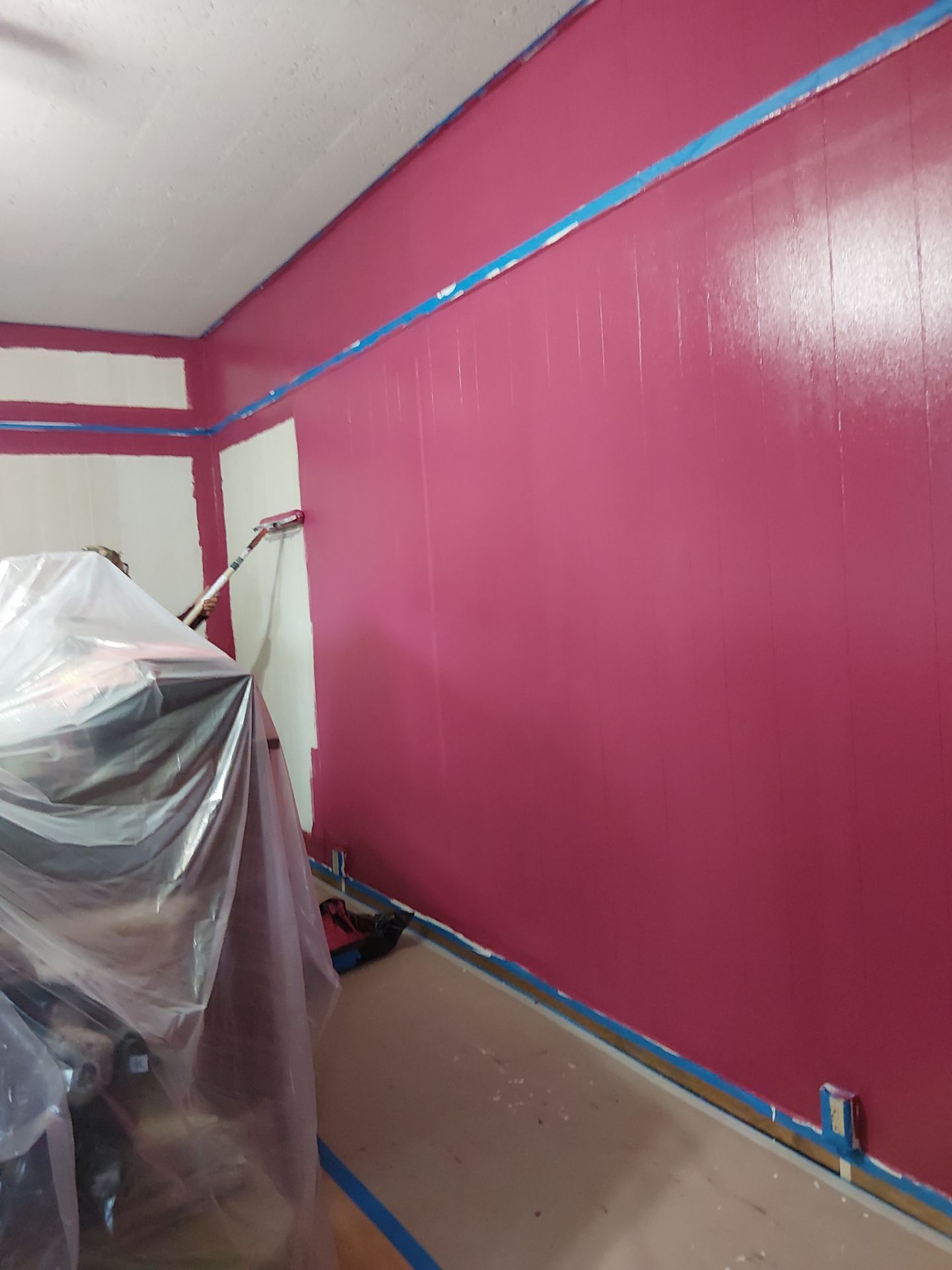 Interior Transformation: Refreshing Wood Paneling by Legendary Services Company LLC.