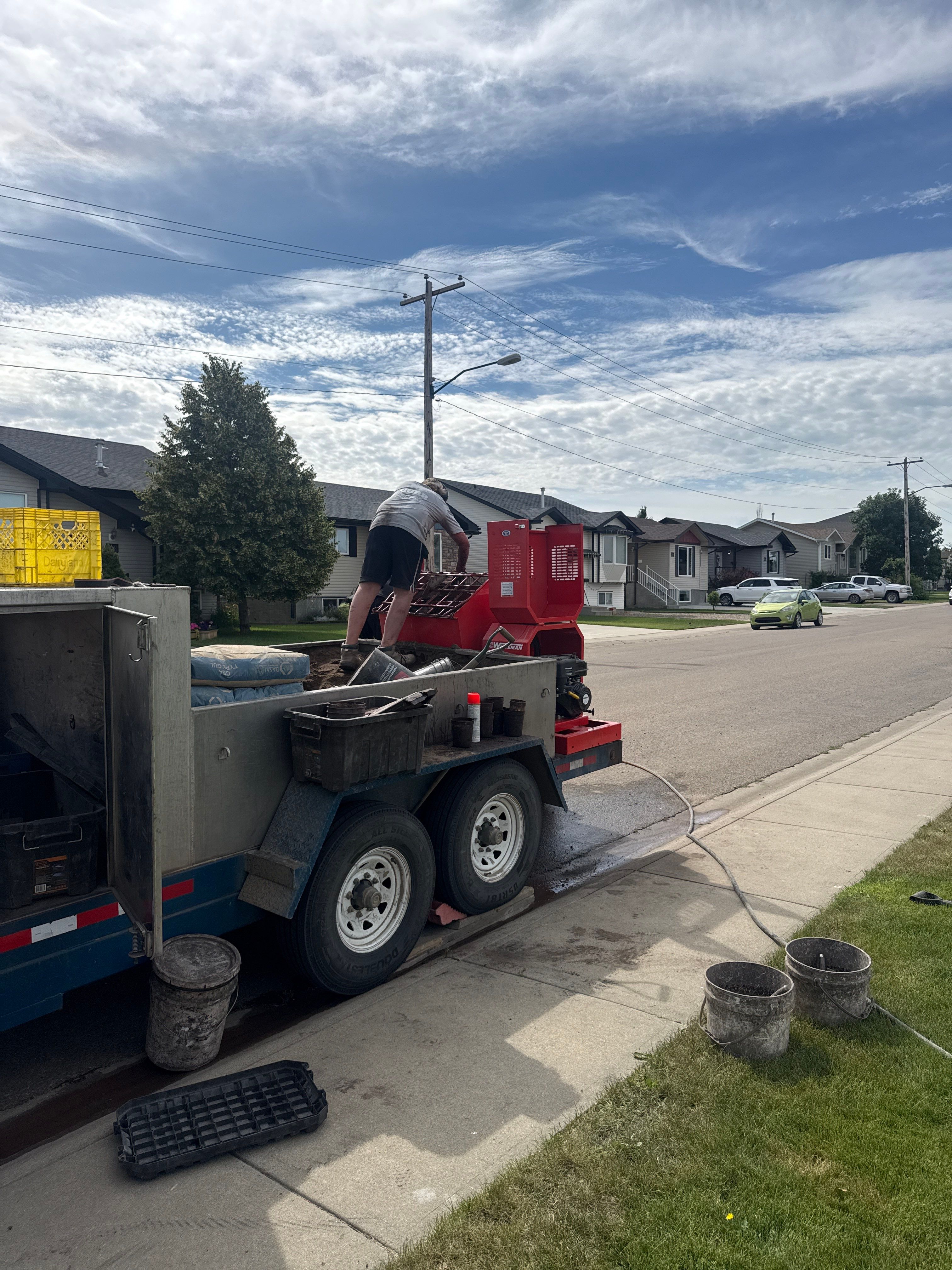 Cypress Custom Curbing Project in Redcliff by Pump it Up Concrete Jacking