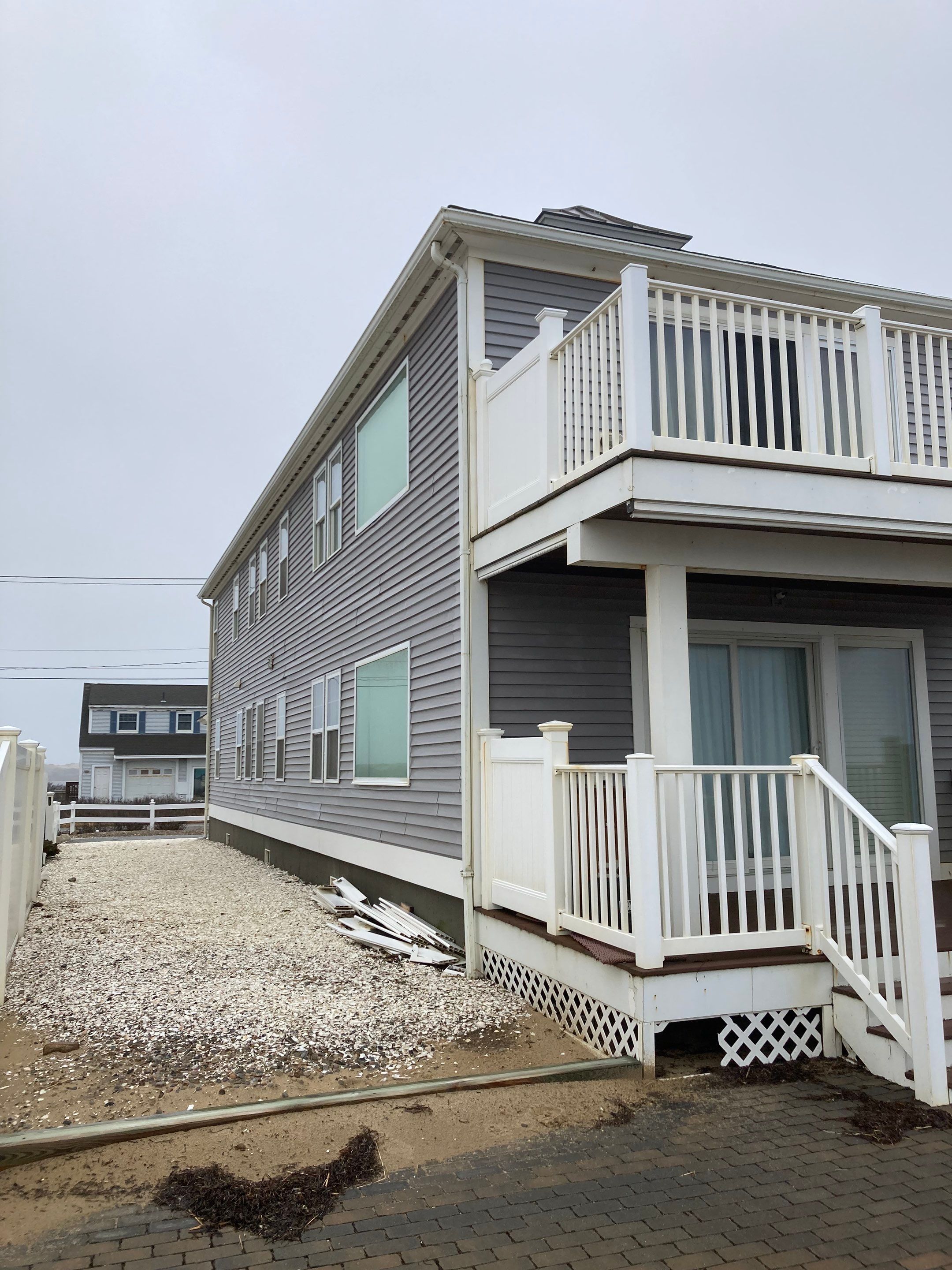 Gutter Installation using 6" K-Style Aluminum Gutter on the Seaside Inn in Truro, MA by Gutter Pro Enterprises