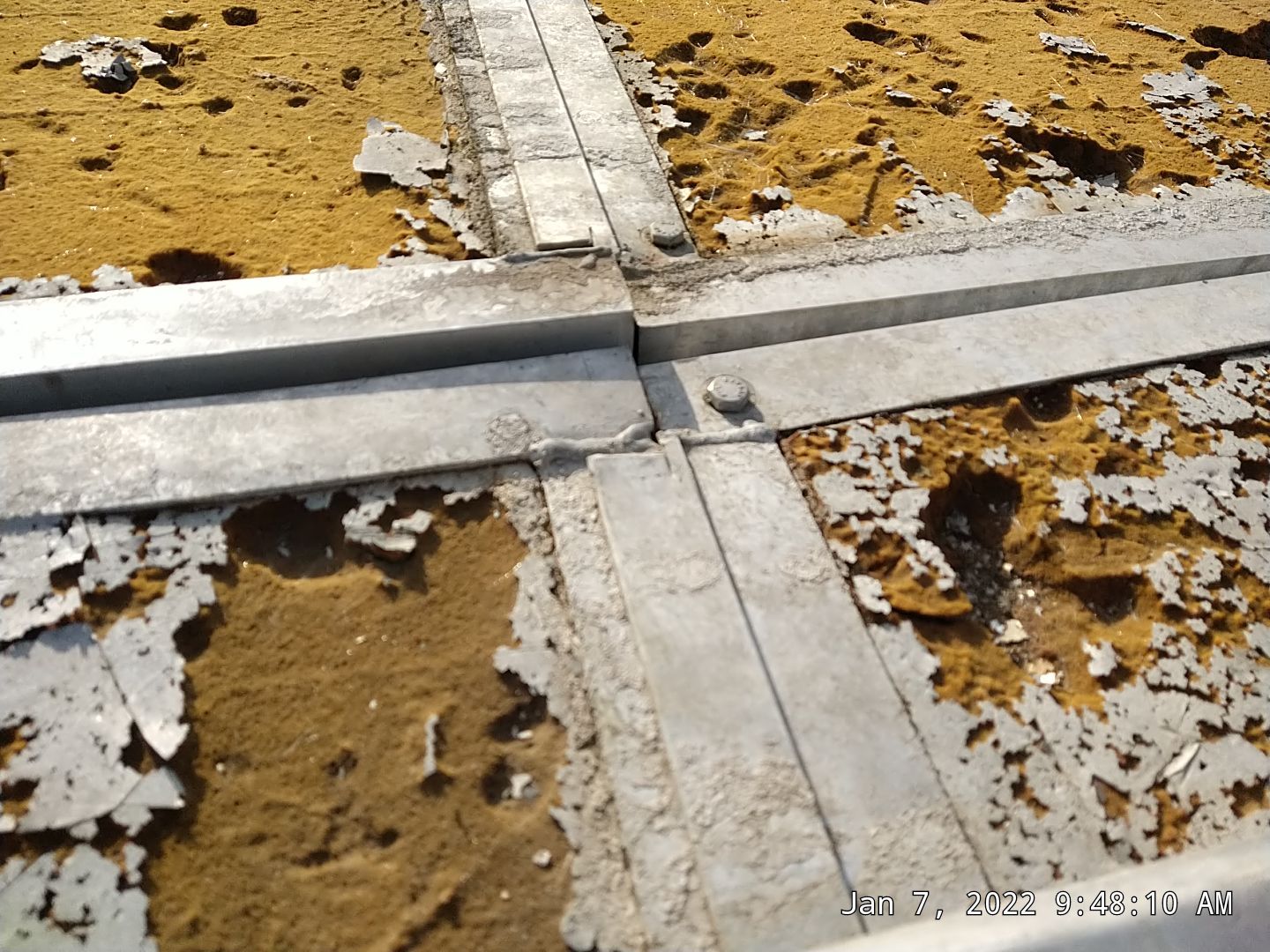 Commercial Roofing Installation using Aluminum Roofing panels by Hostetler Roofing