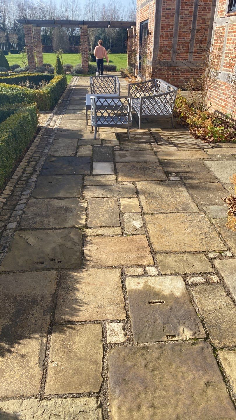 Patio Clean using honda 21 ltr/min by Ges Exterior Cleaning ltd