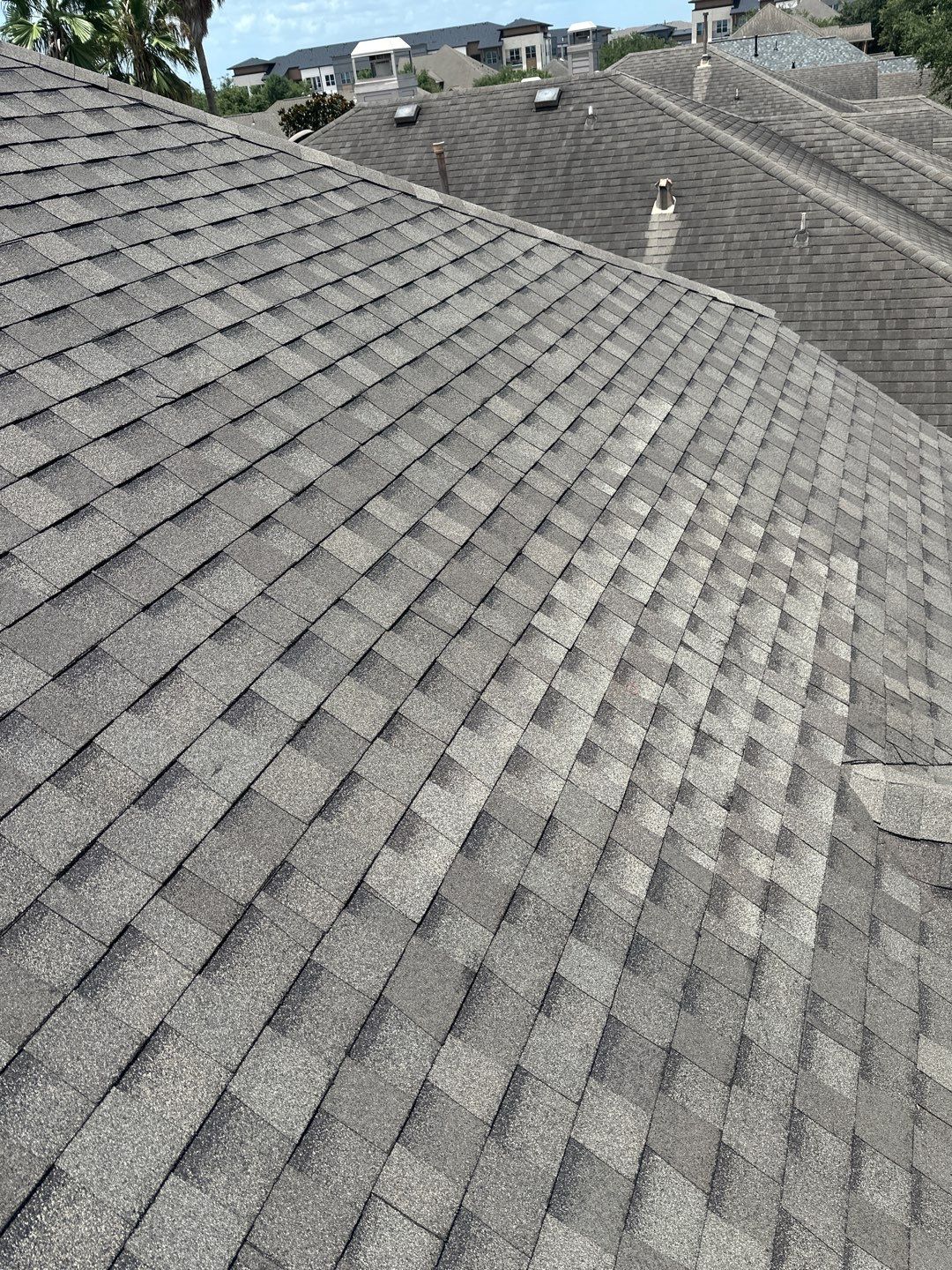 Hail Damage using Owen's Corning Duration (Lifetime) Shingles by Roof Repair Company