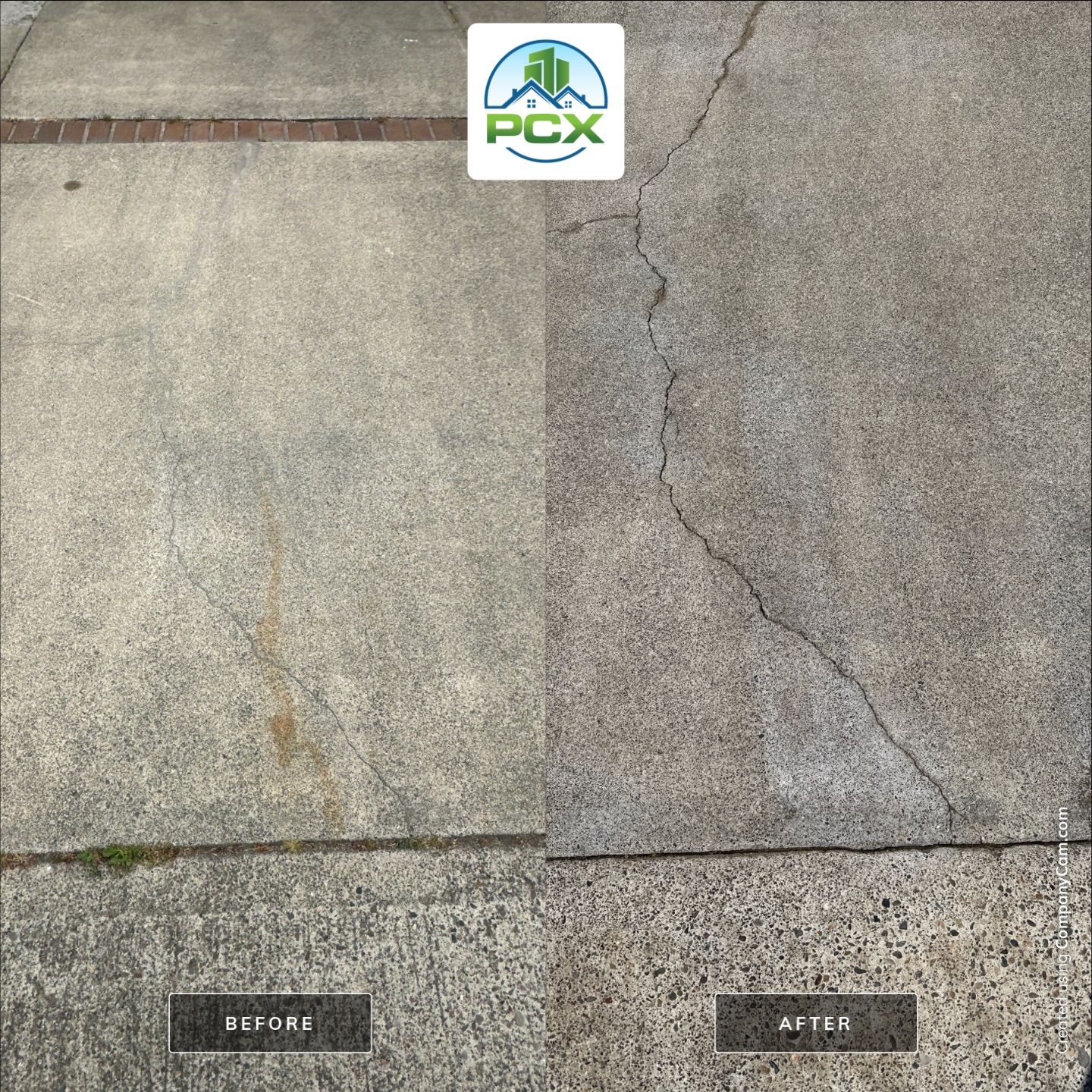 Orange County driveway restoration pressure washing by Property Cleaning Experts, LLC