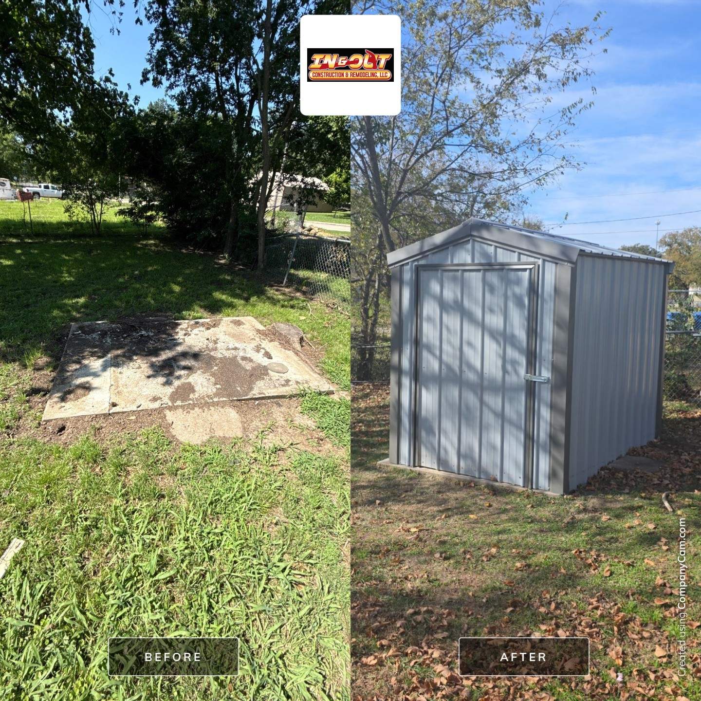 Hail damage & tornado damage restoration.  by In & Out Construction & Remodeling, LLC