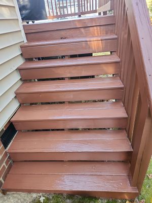 Wood Deck using Wood Stain