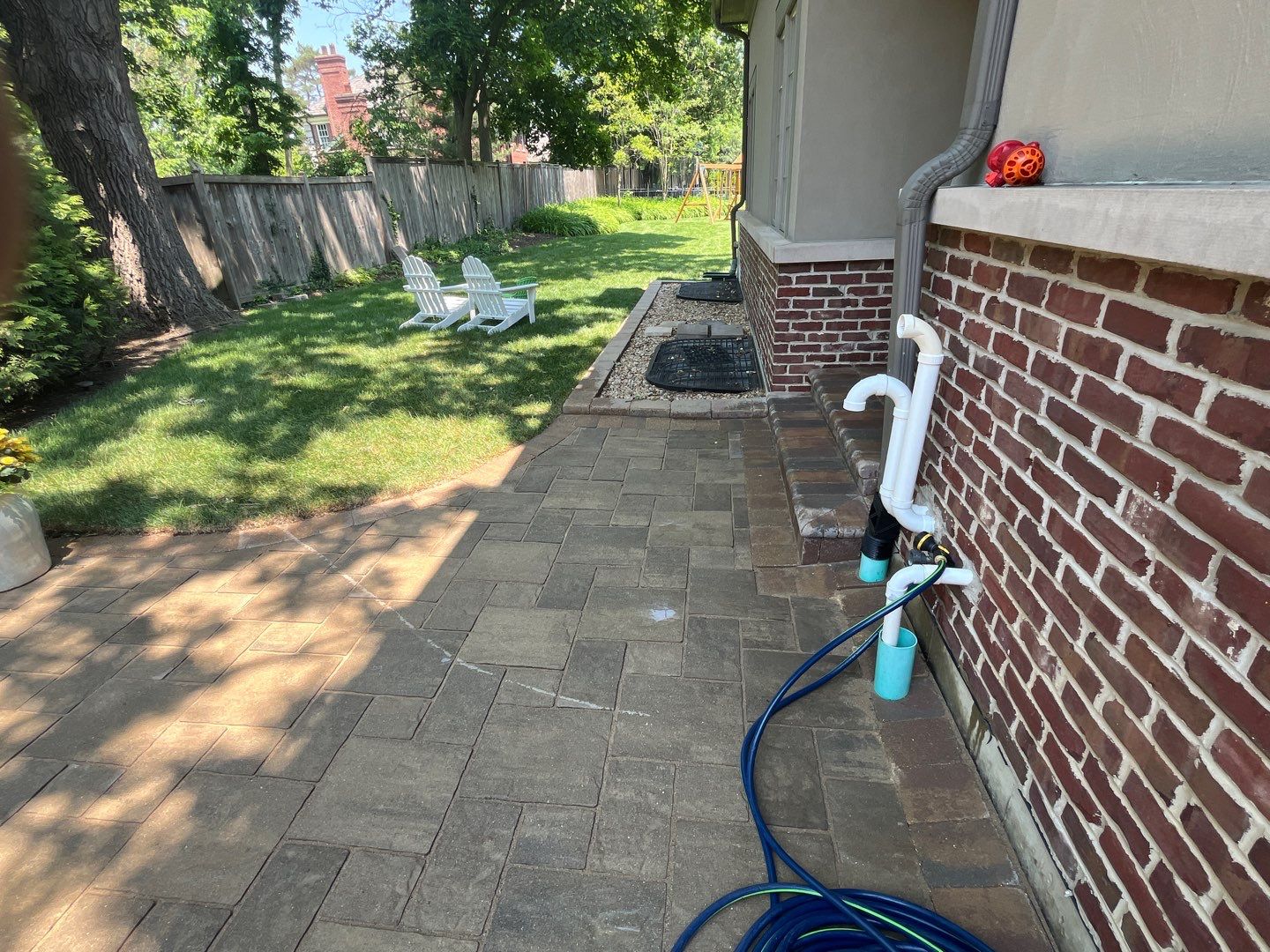 bluestone using Algaecide, soft wash soap by Northern Power Washing LLC.