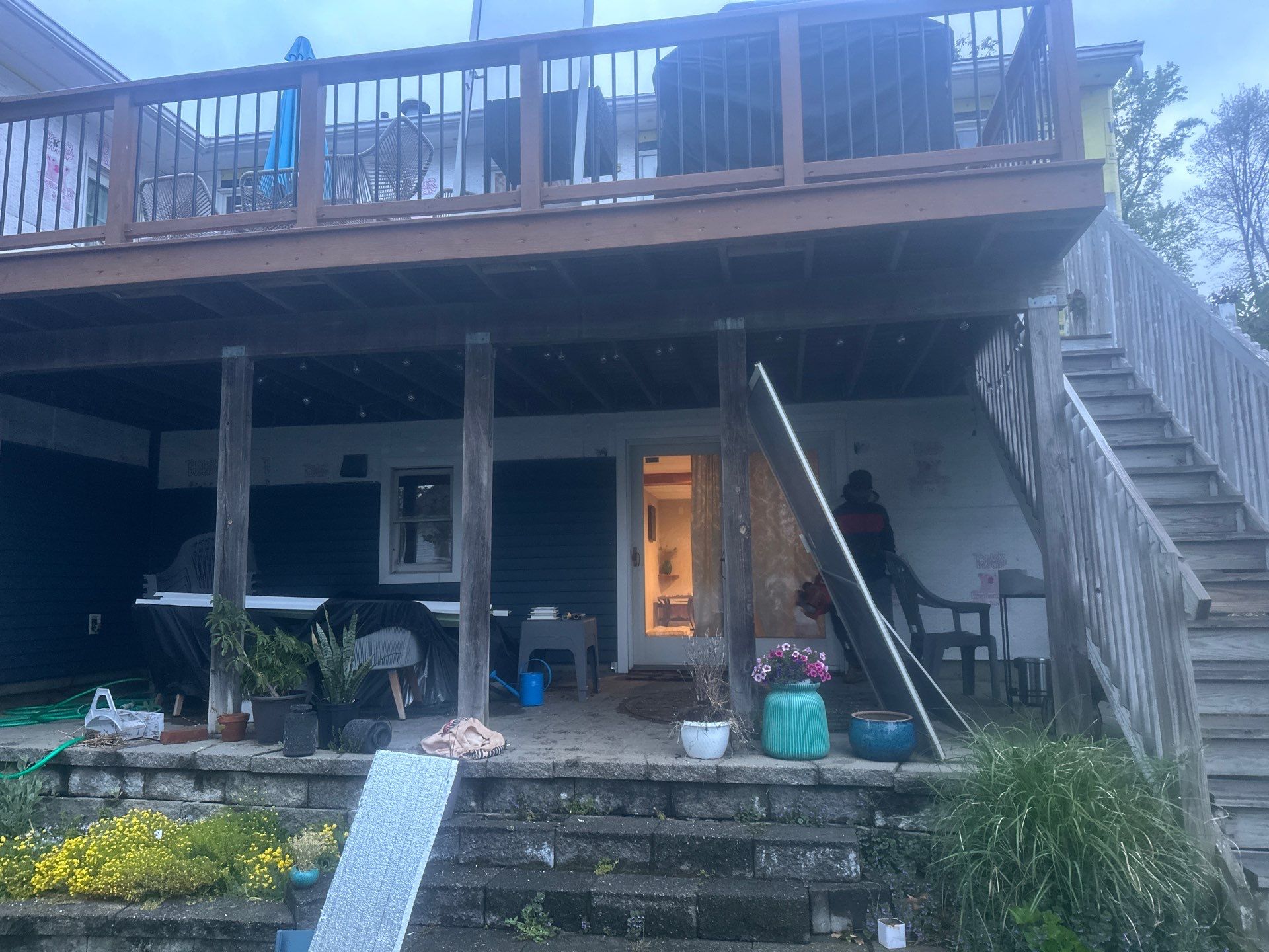 Siding Installation using Certainteed Cedar Impressions Straight Edge Perfection Shingles - D7 - Pacific Blue by A Plus Exterior