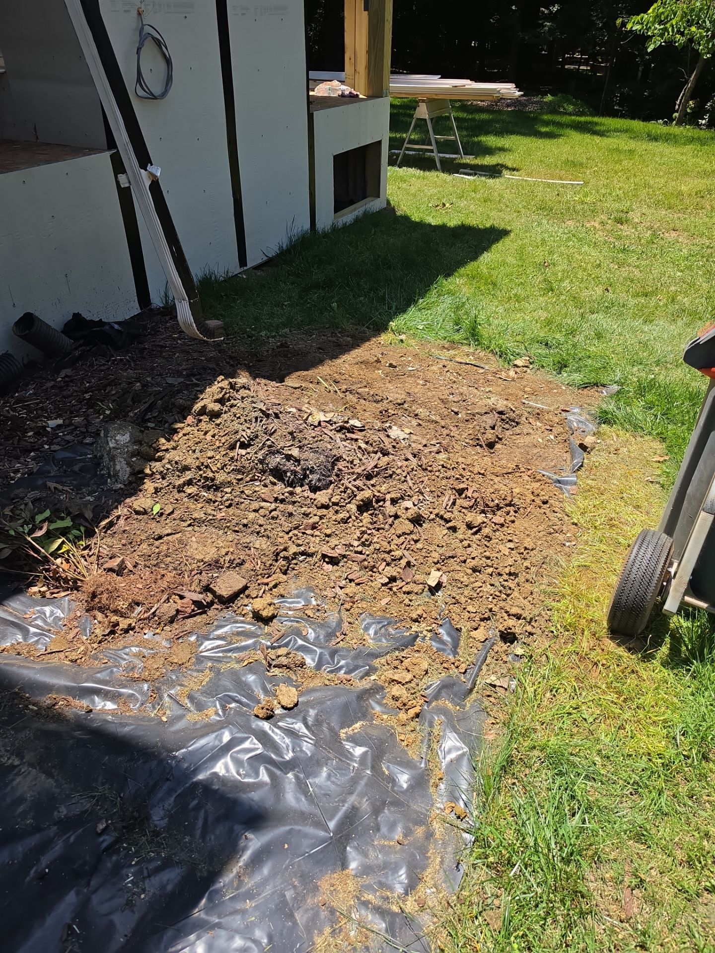 Job site clean up in Charlotte by Badger Hauling