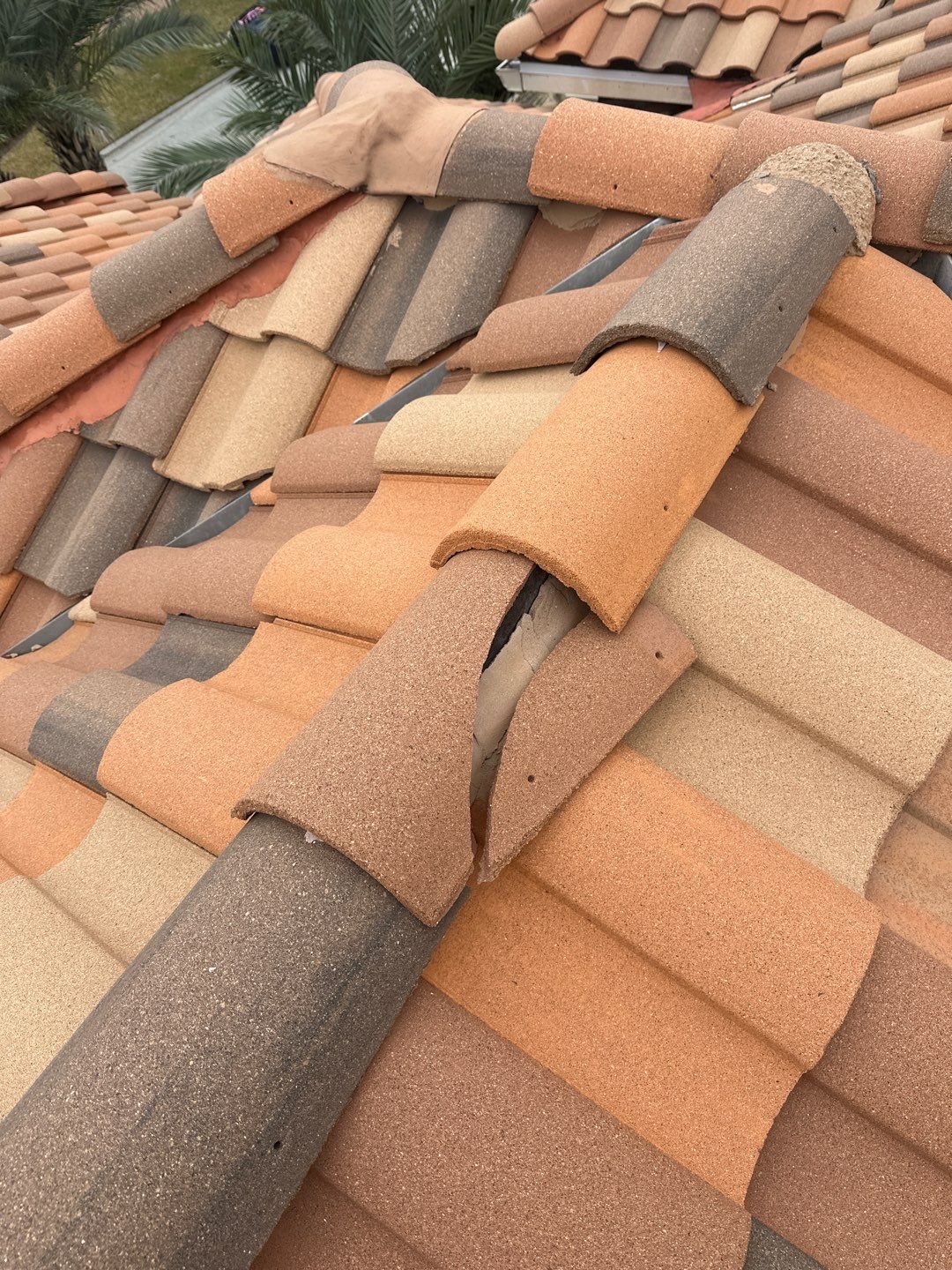 Residential Roofing Repair using tile by Roof Repair Company