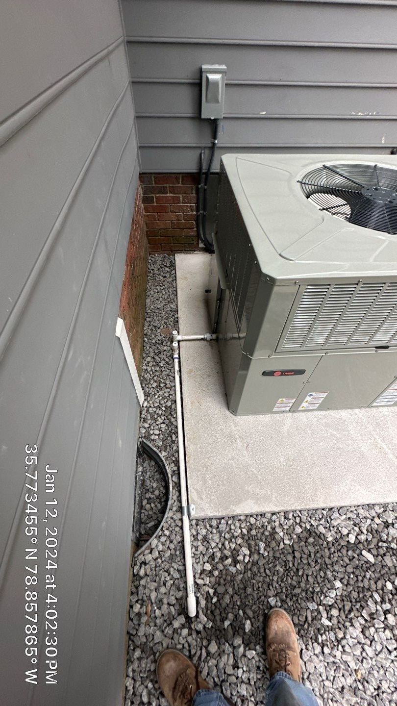 Trane Package Unit Installation by Nick's Mechanical LLC.