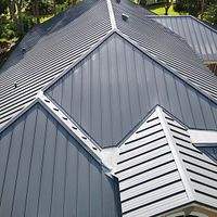 24ga 1.5" Mechanical Seam Charcoal Gray  by Total Roofing System The Metal Roof Experts