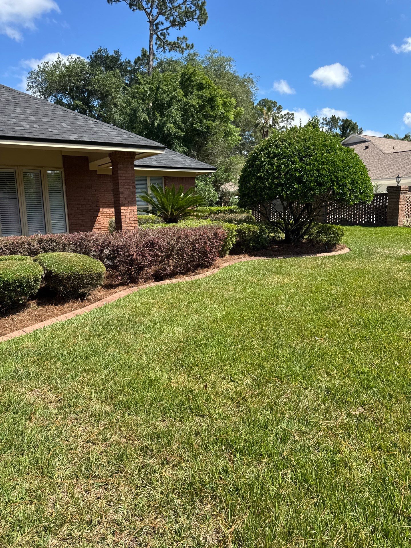 Deerwood Resident | Pine Straw Install by ProGreen Services