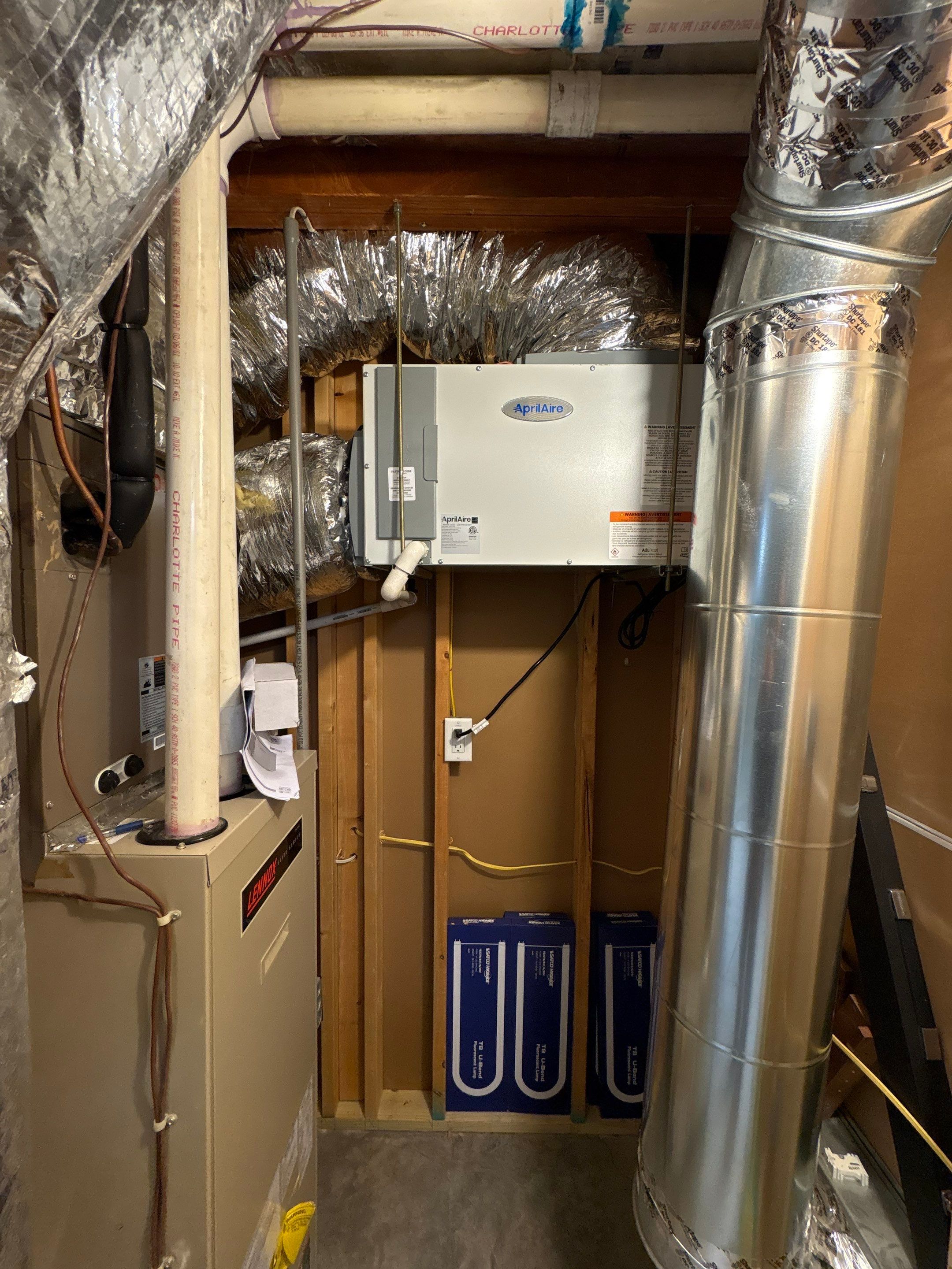 Whole house Dehumidifier Install by Elemental Heating and air conditioning LLC