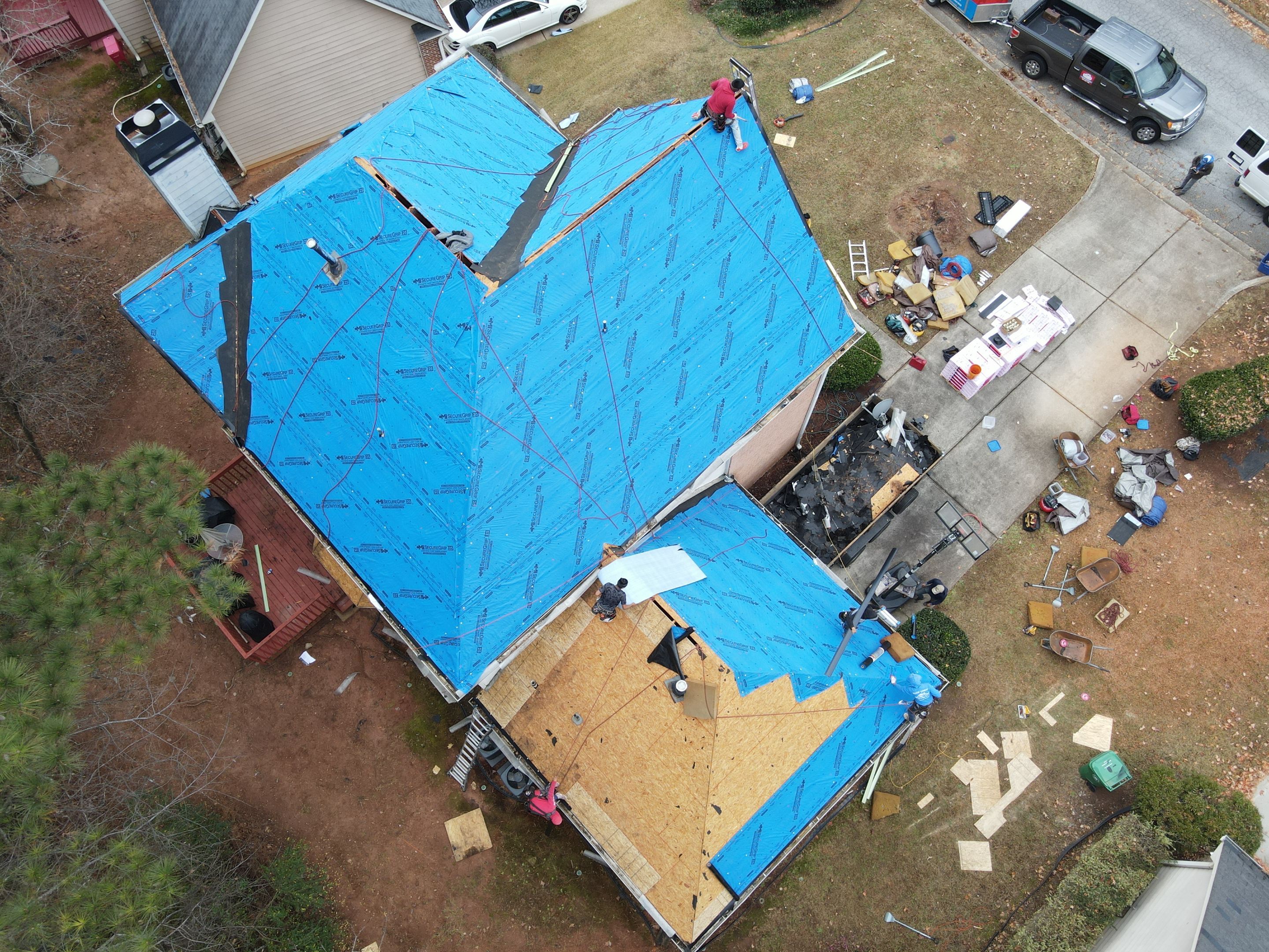 Residential Roofing Installation using Owens Corning by Inspector Roofing and Restoration